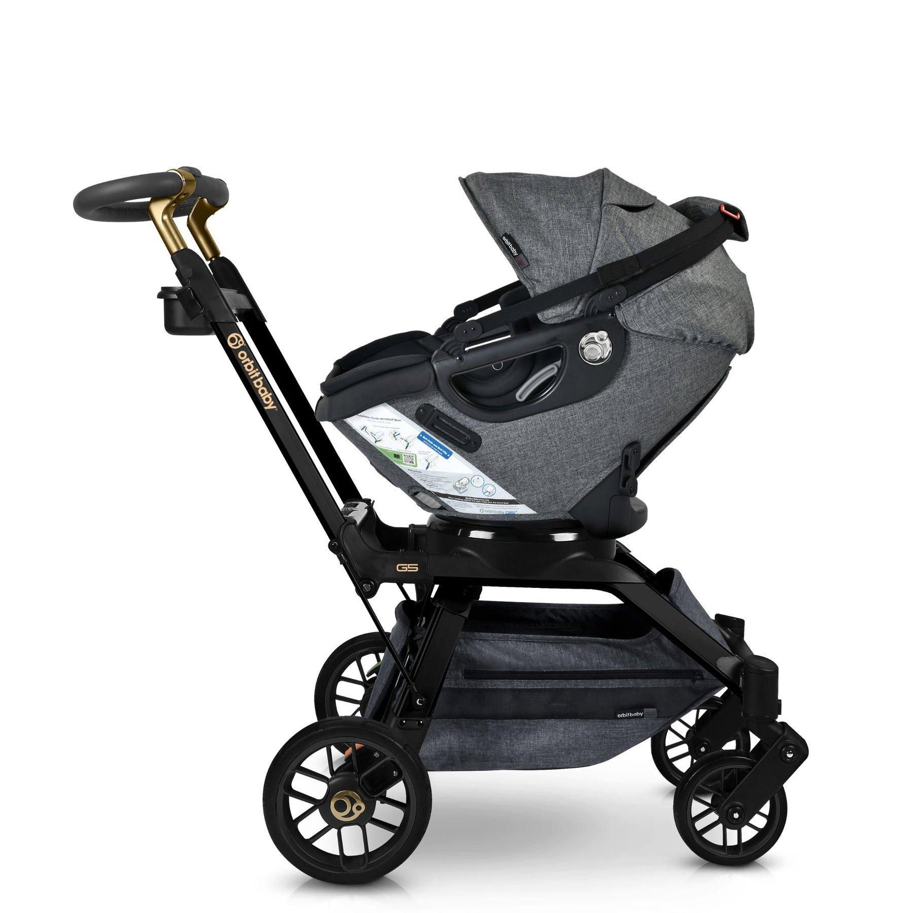 Stroll, Lounge & Ride Travel System: Black Luxe | Mélange Grey image number 2
