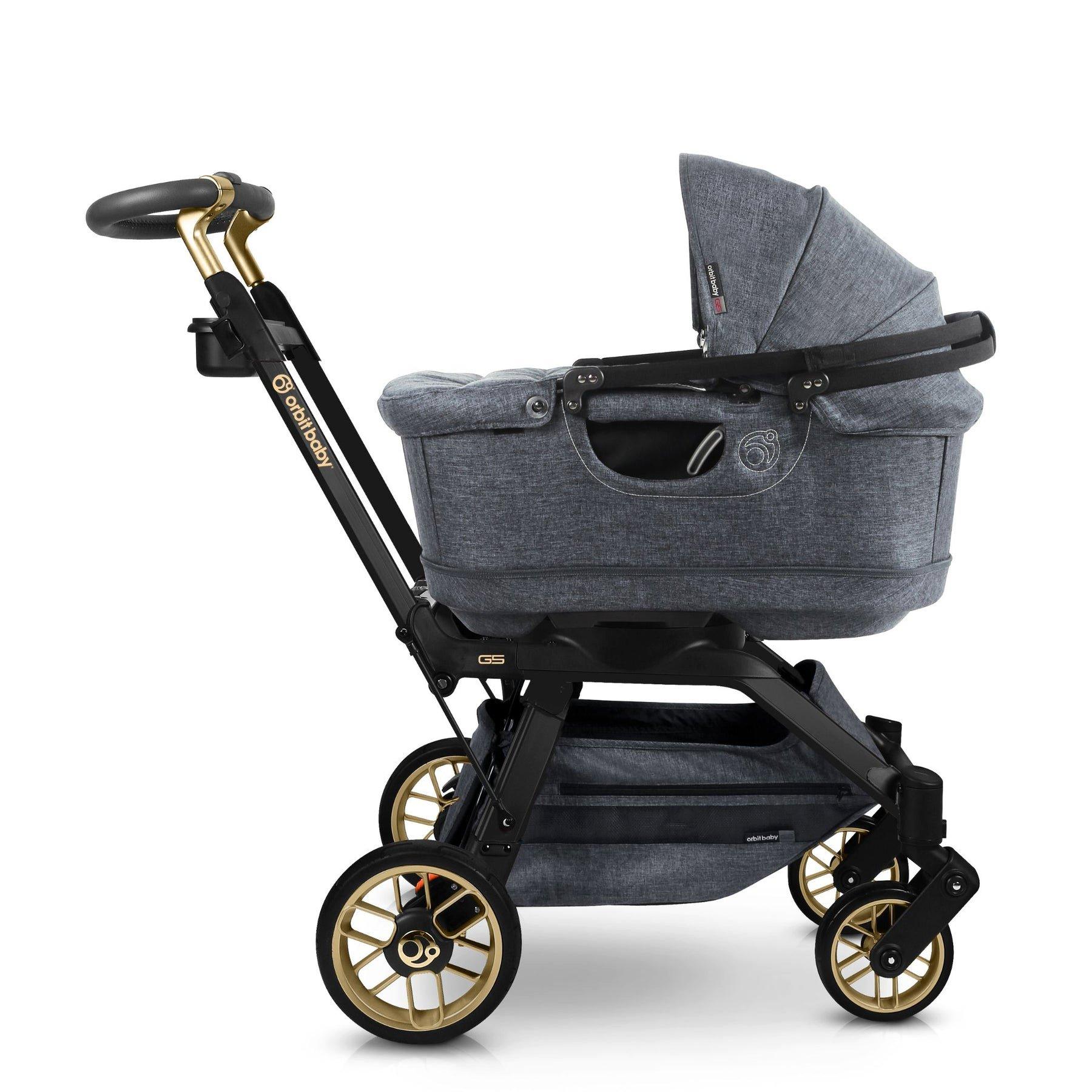 Stroll, Lounge & Ride Travel System: Black Luxe | Mélange Grey image number 3