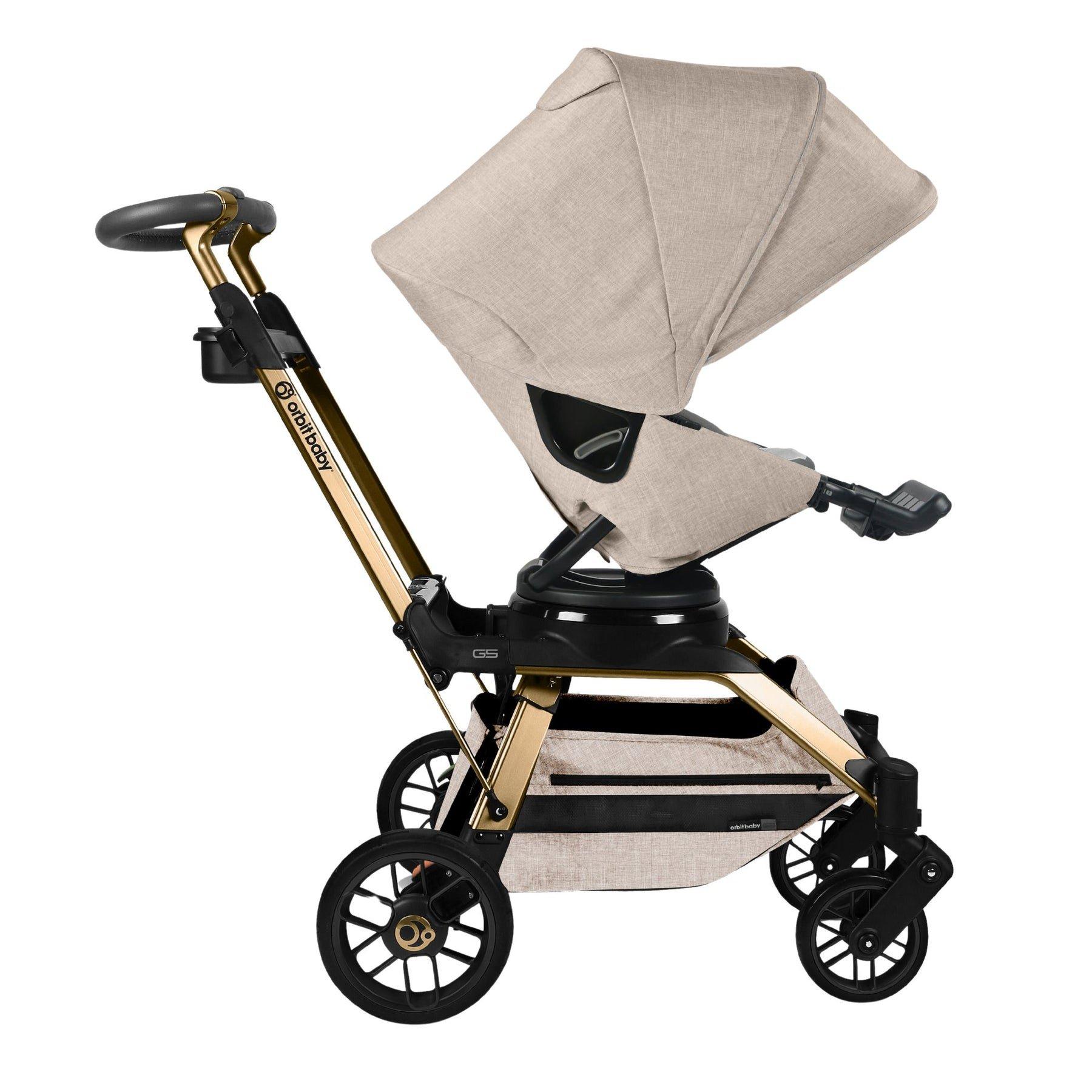 G5 Stroller: Gold | Mélange Flax image number 1