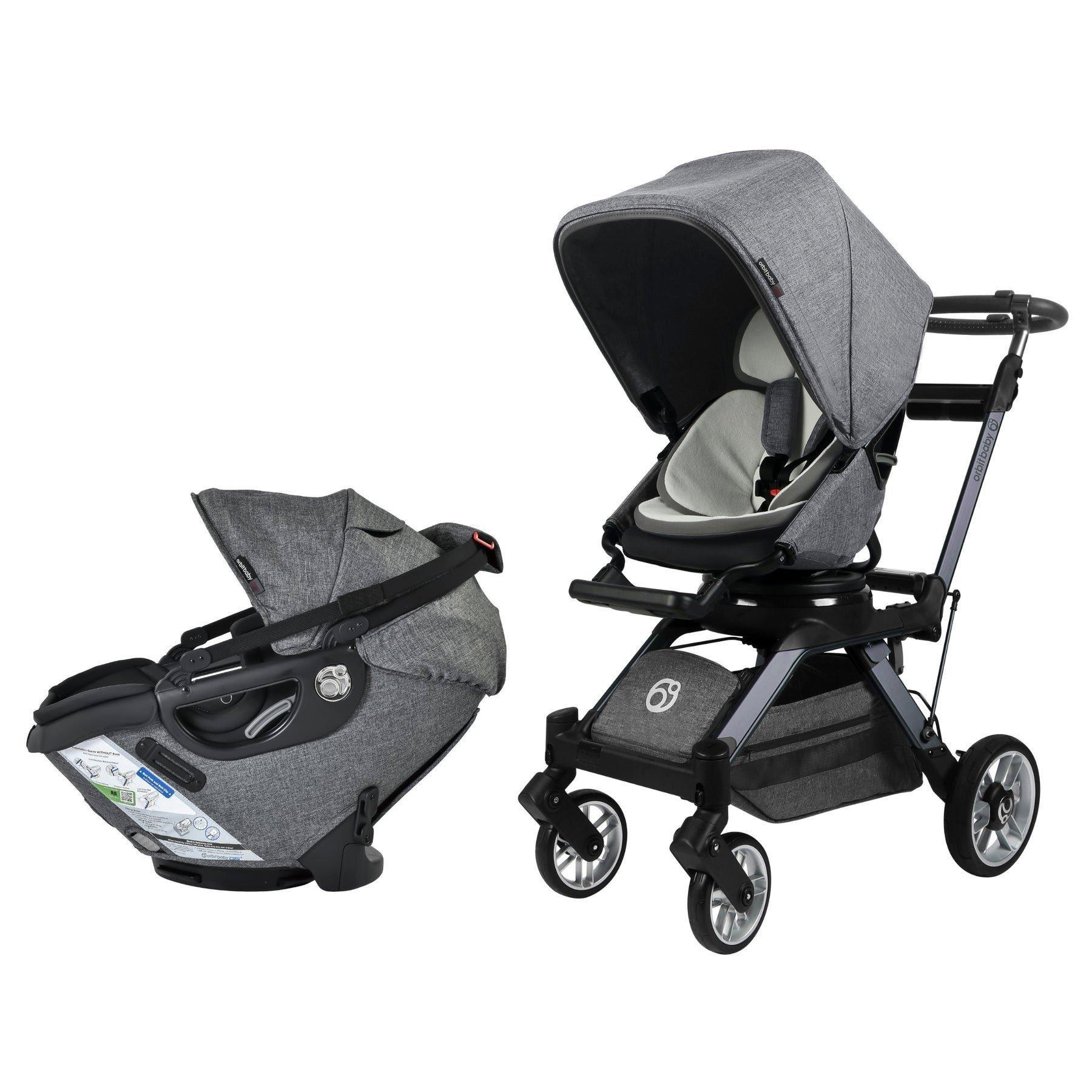 Stroll & Ride Travel System: Titanium | Mélange Grey