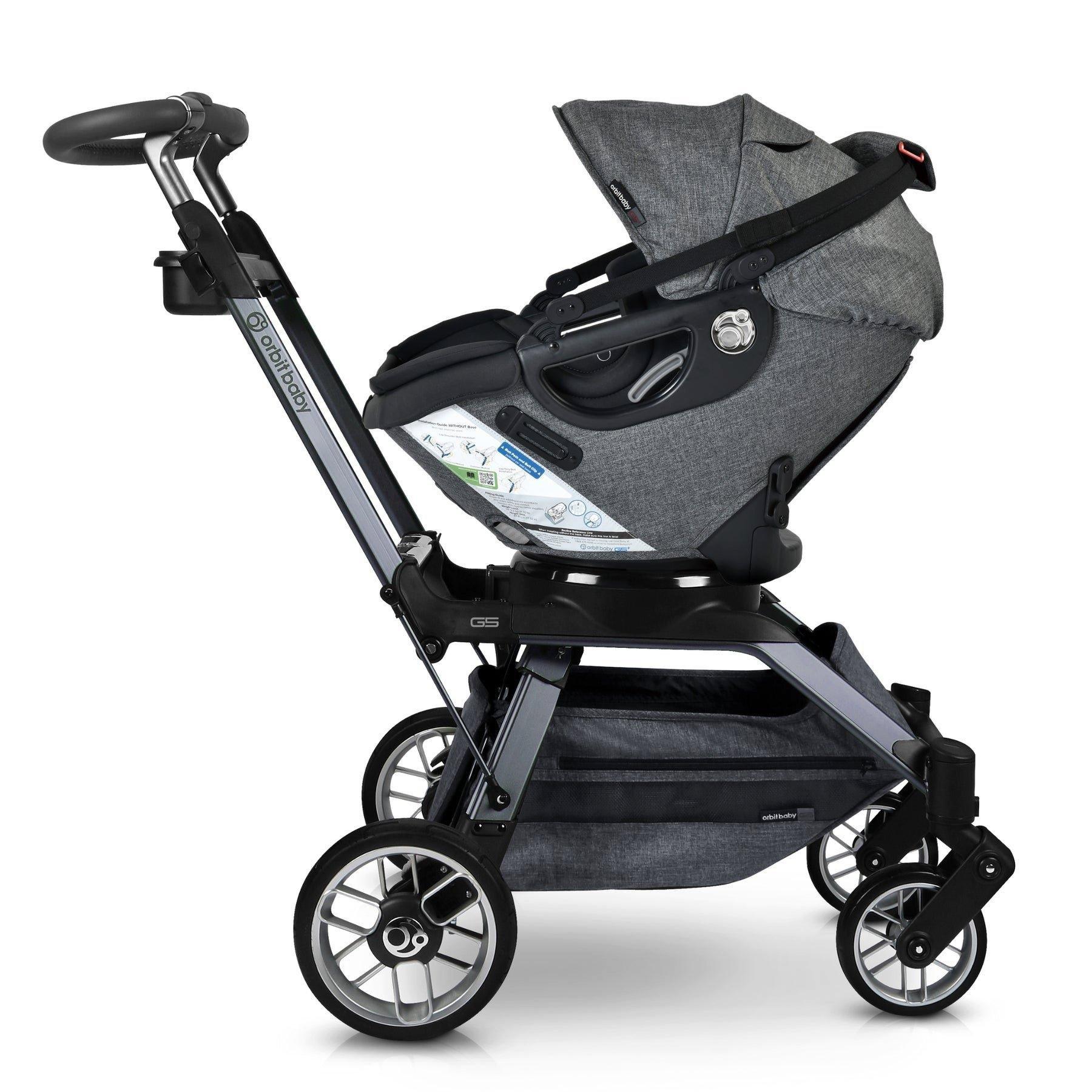 Stroll & Ride Travel System: Titanium | Mélange Grey image number 2