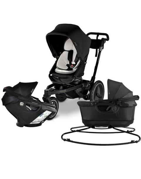Jog, Lounge & Ride Travel System: Black | Black Merino