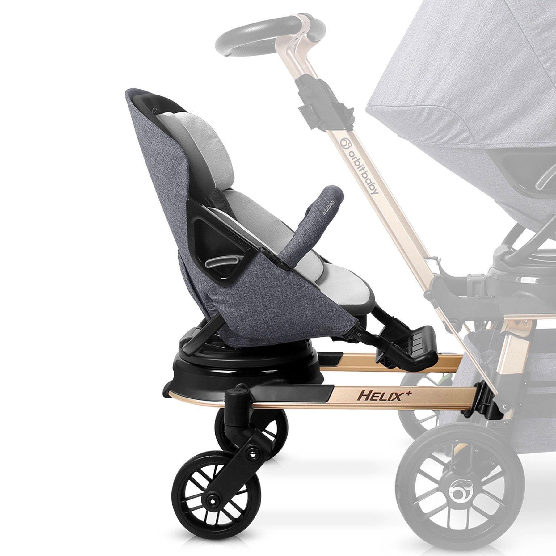 Helix+ & Stroller Seat: Gold | Mélange Grey