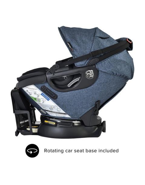 Jog, Lounge & Ride Travel System: Black | Mélange Navy