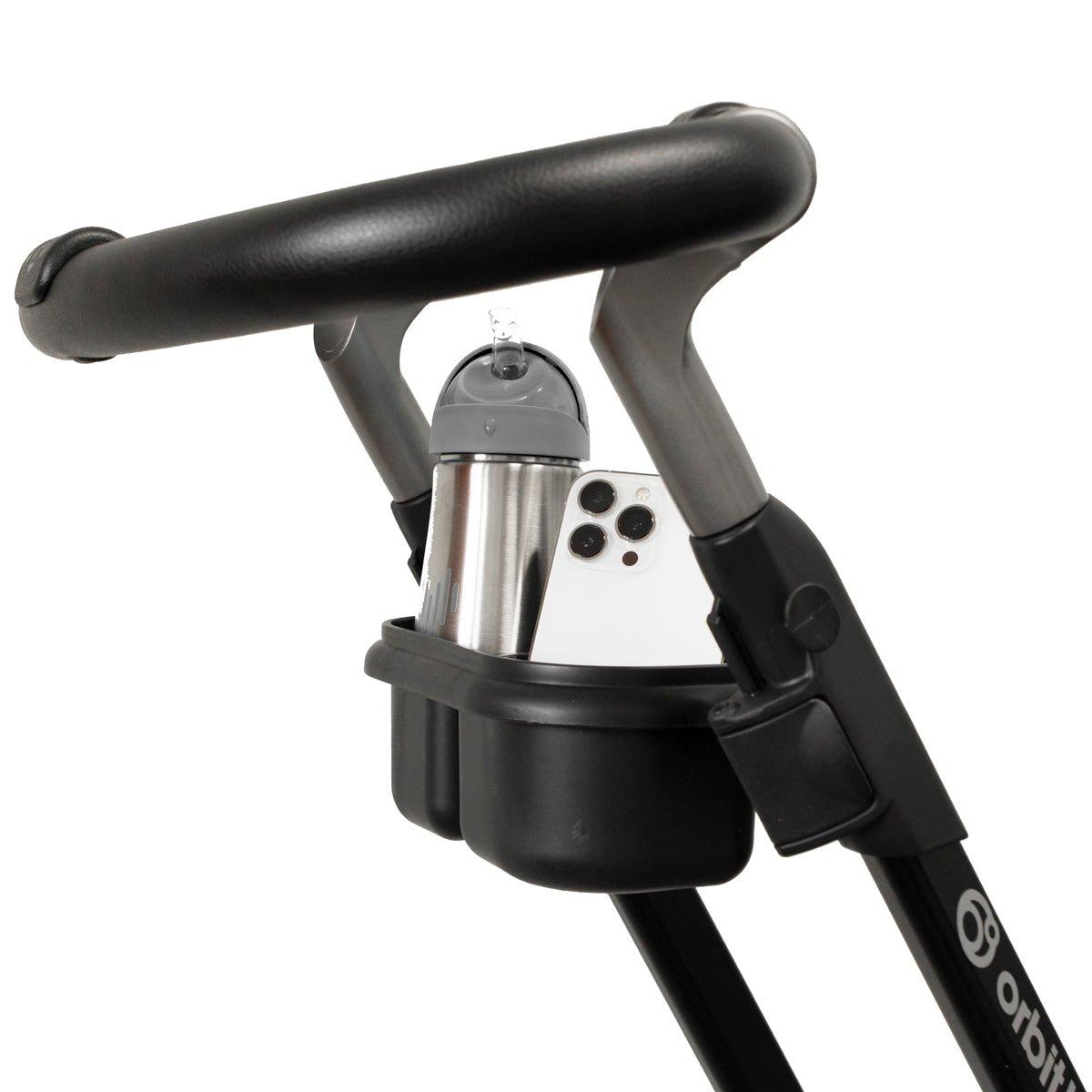 Stroll & Lounge Travel System: Black | Mélange Navy image number 4