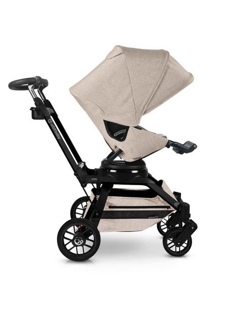 G5 Stroller: Black | Mélange Flax
