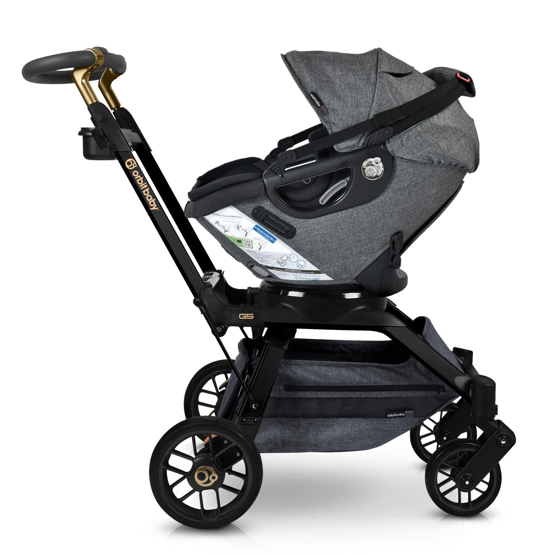Stroll & Ride Travel System: Black Luxe | M&eacute;lange Grey image number 2