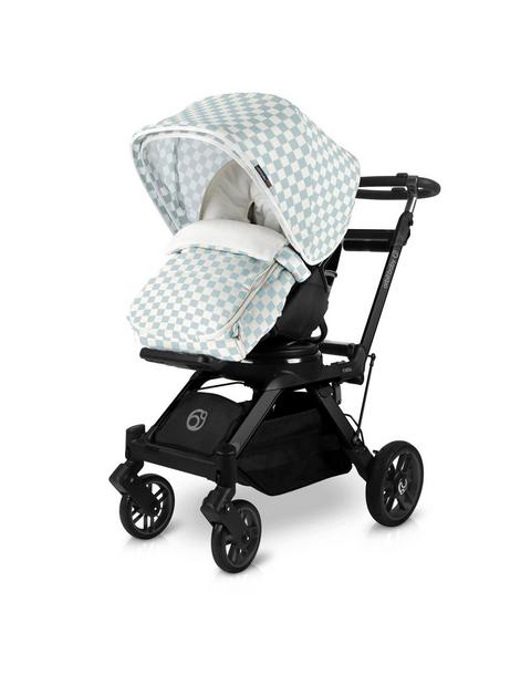 Stroller Canopy & Footmuff Bundle: Checkered Surf Spray