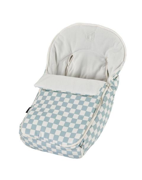 Stroller Canopy & Footmuff Bundle: Checkered Surf Spray