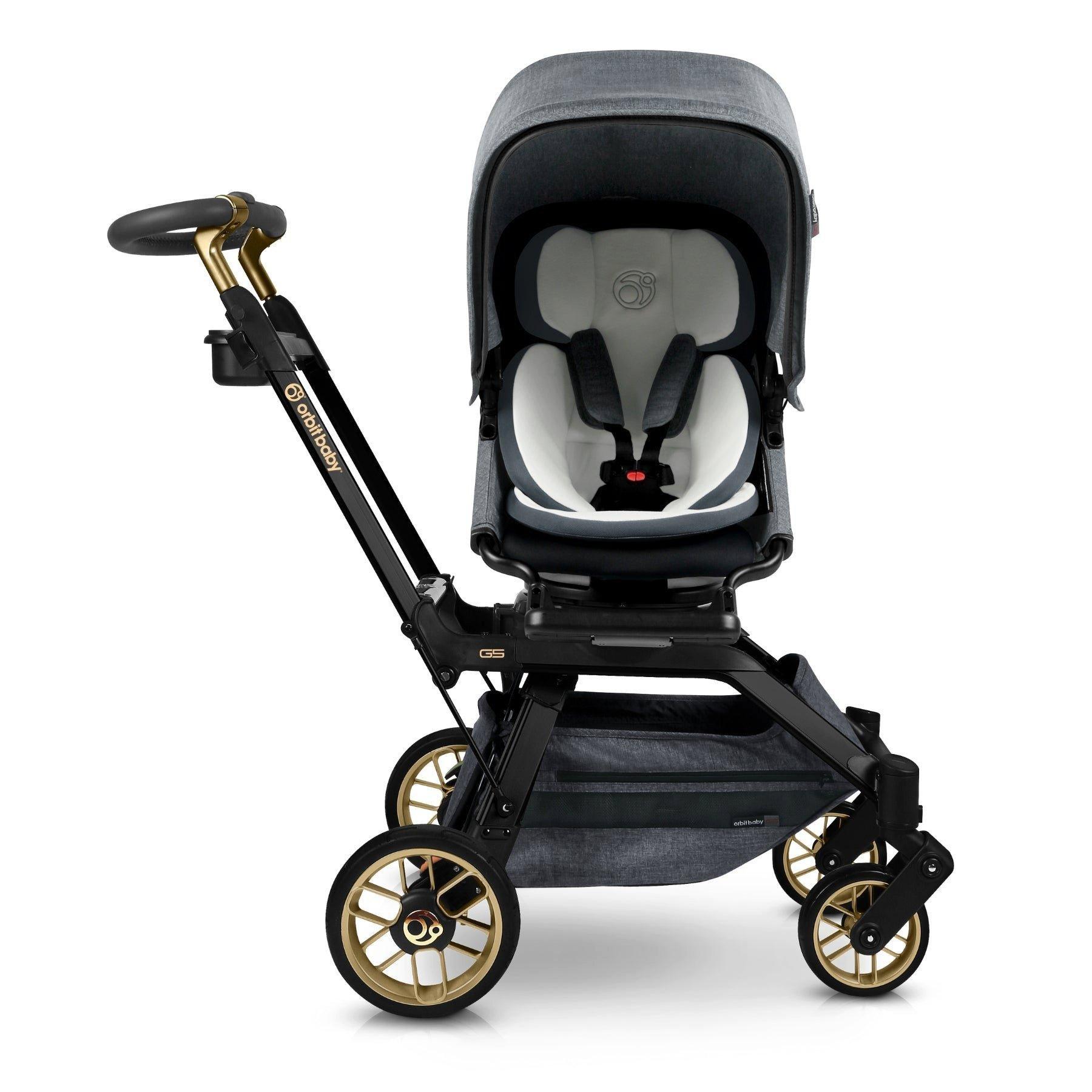 G5 Stroller: Black Luxe | Mélange Grey image number 1