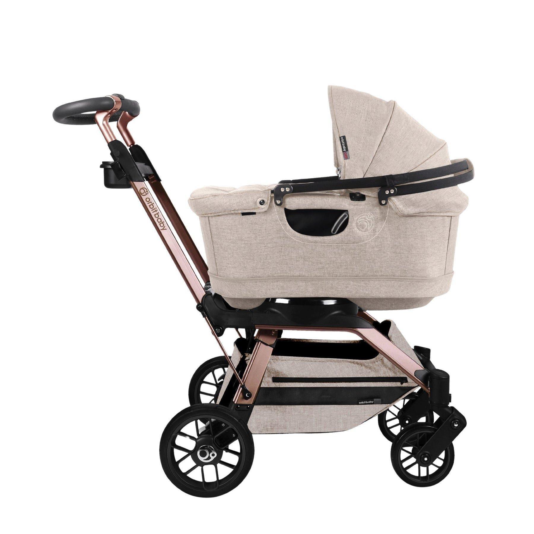 Stroll & Lounge Travel System: Rose Gold | Mélange Flax image number 2