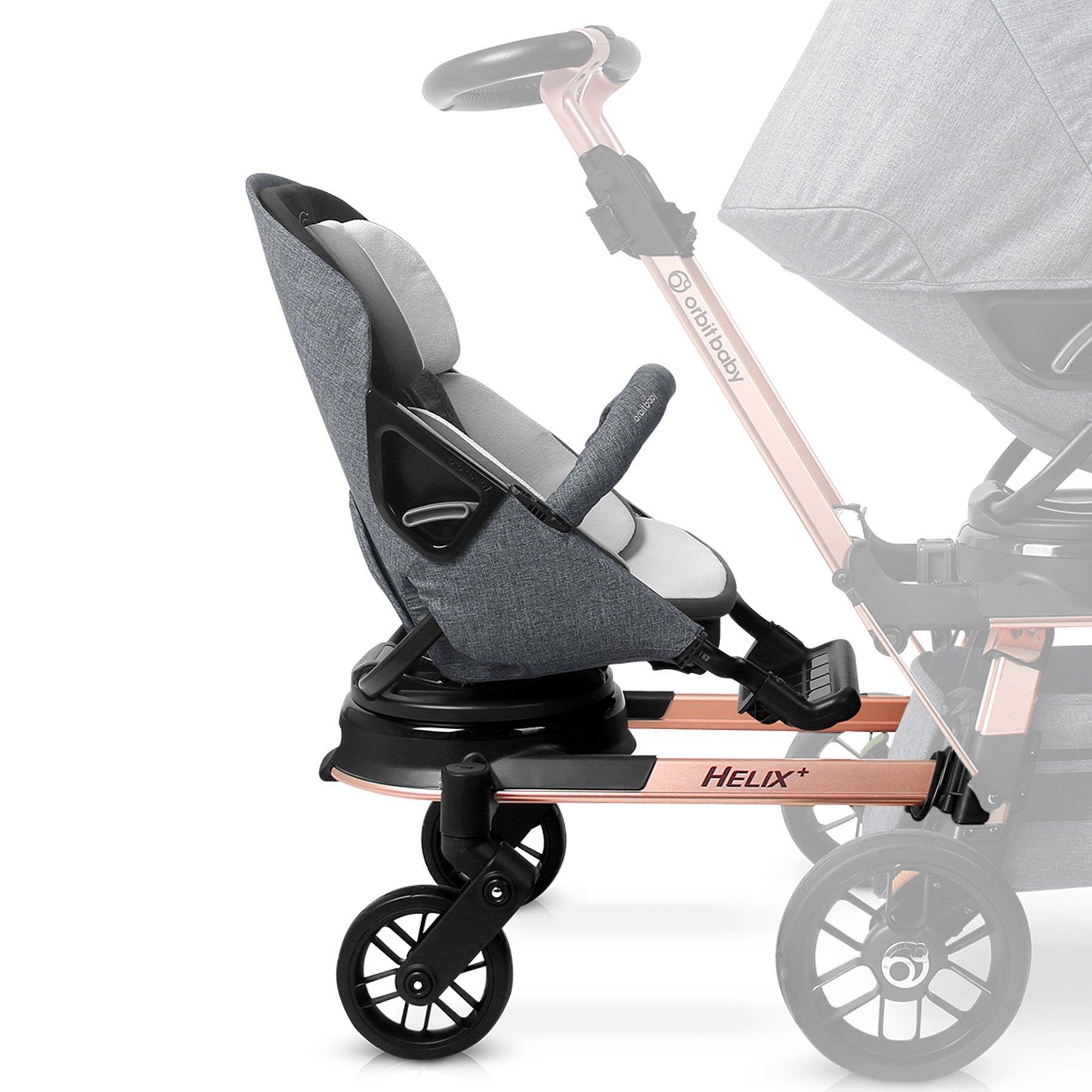 Helix+ & Stroller Seat: Rose Gold | Mélange Grey