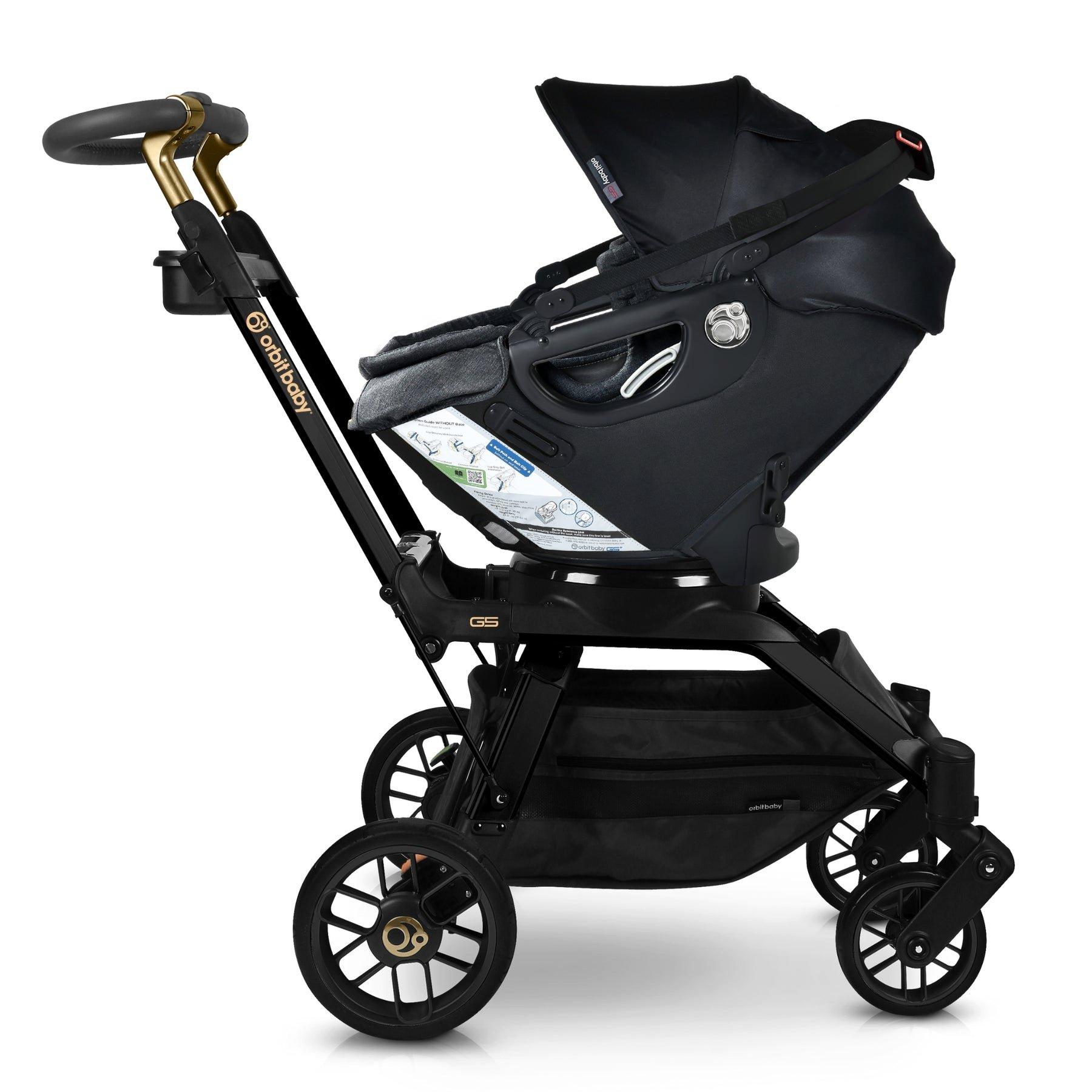 Stroll & Ride Travel System: Black Luxe | Black Merino image number 2