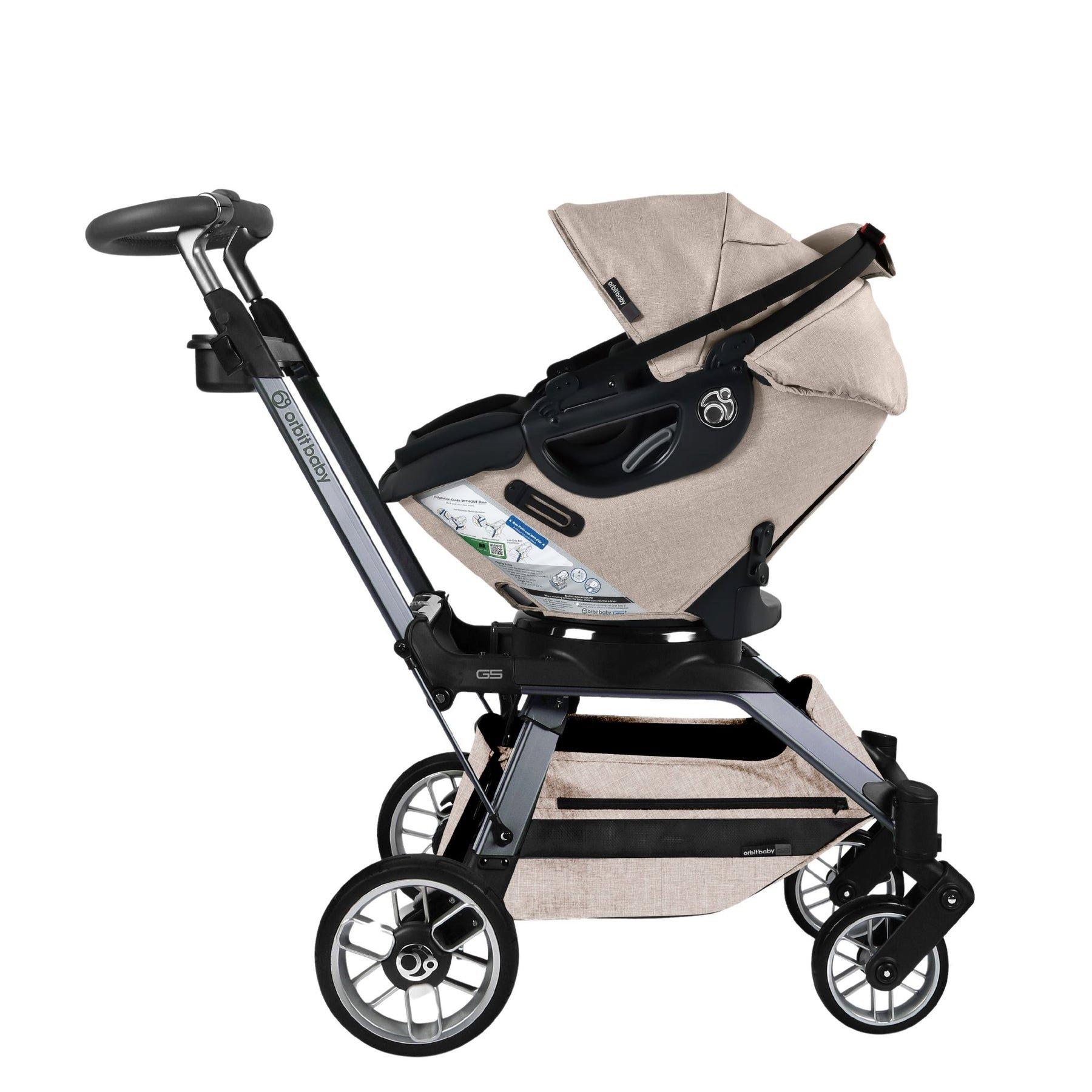 Stroll, Lounge & Ride Travel System: Titanium | Mélange Flax image number 2