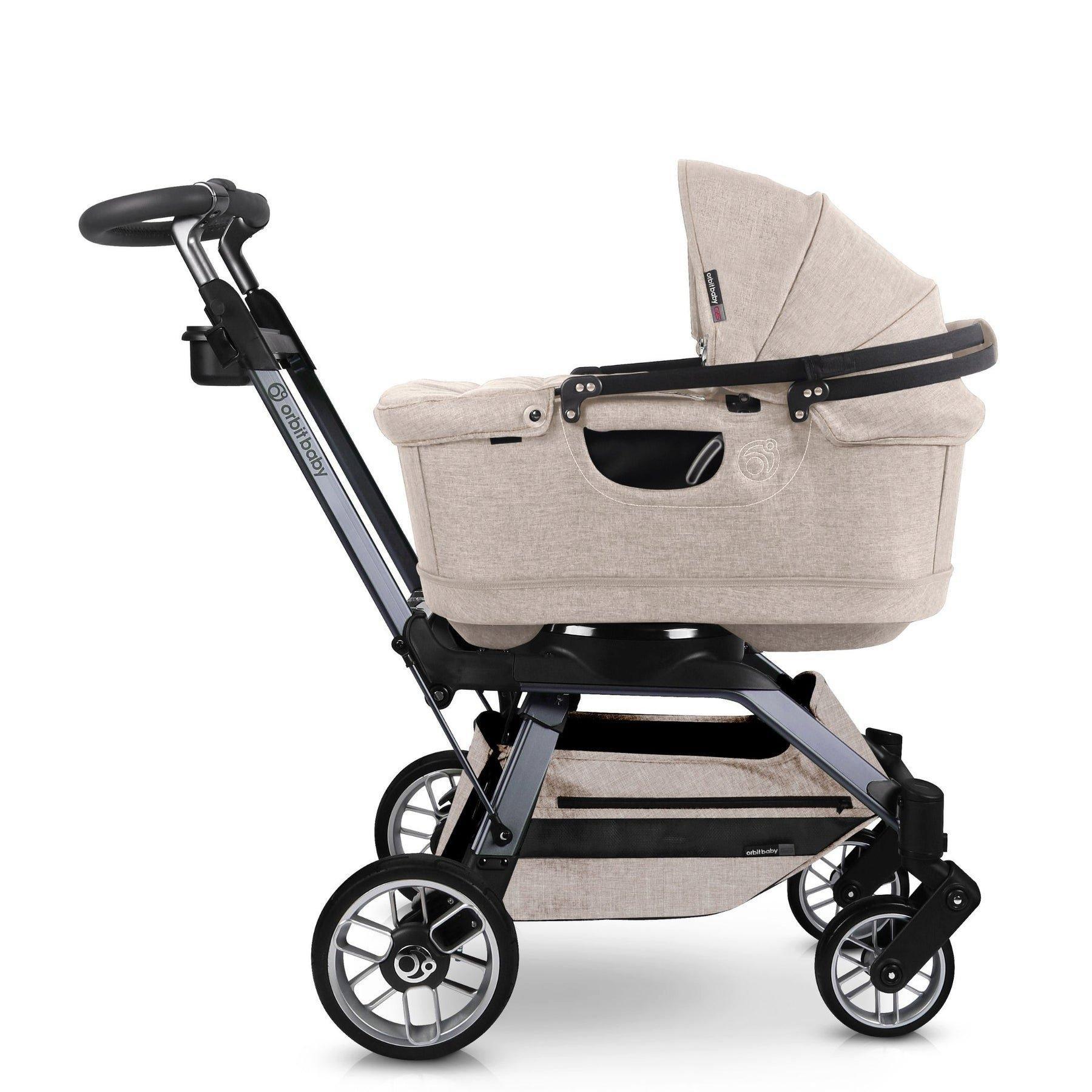 Stroll, Lounge & Ride Travel System: Titanium | Mélange Flax image number 3