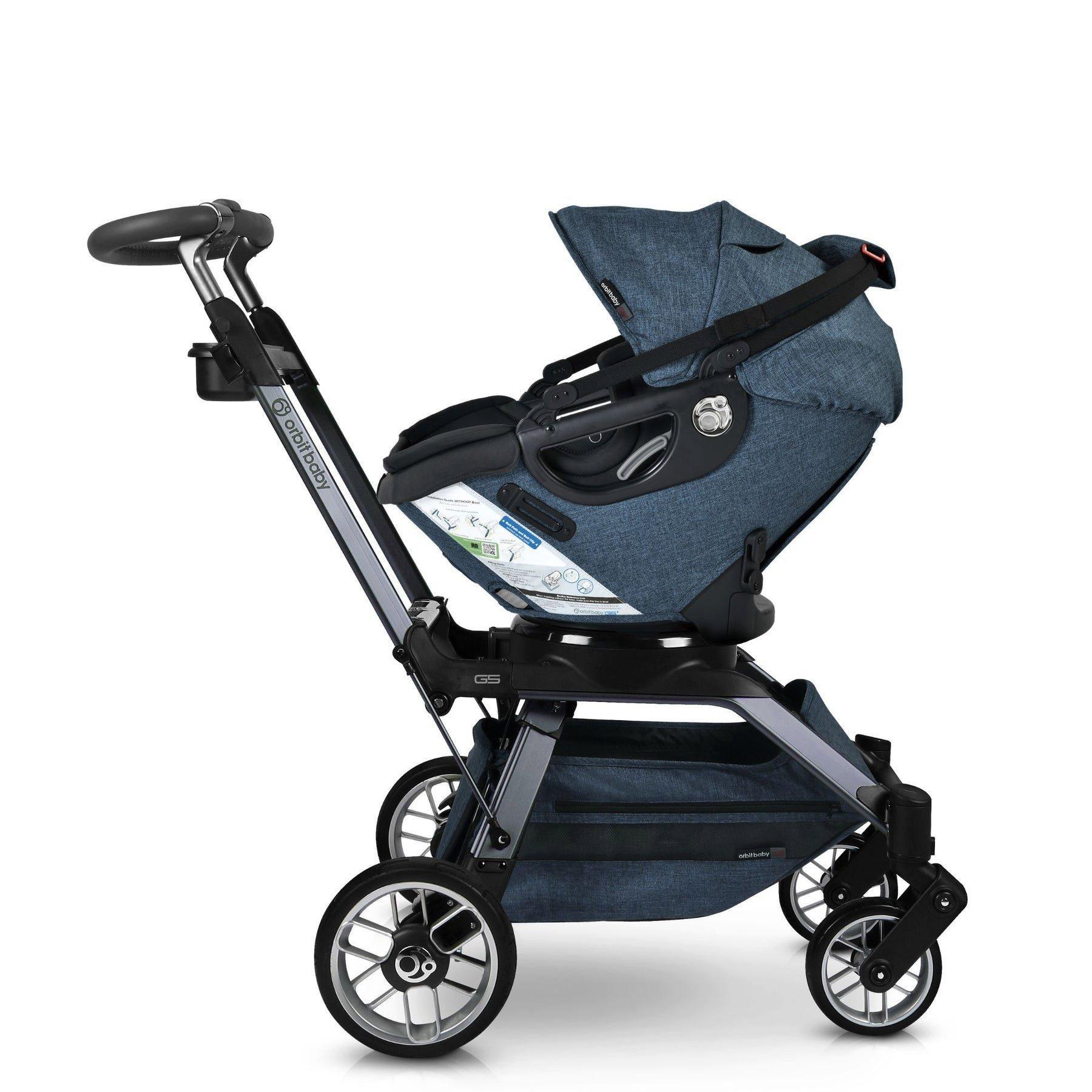 Stroll, Lounge & Ride Travel System: Titanium | Mélange Navy image number 2