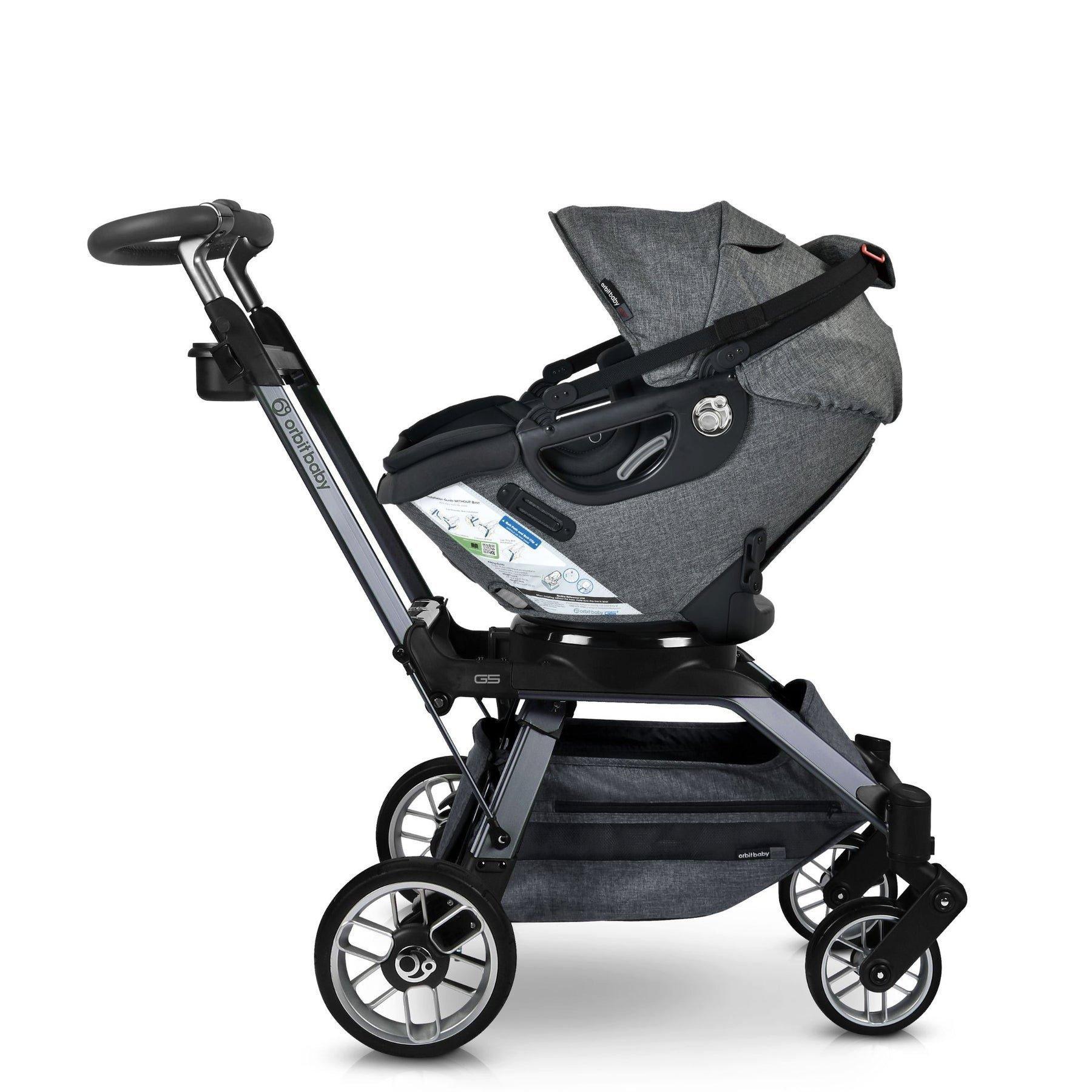 Stroll, Lounge & Ride Travel System: Titanium | Mélange Grey image number 2
