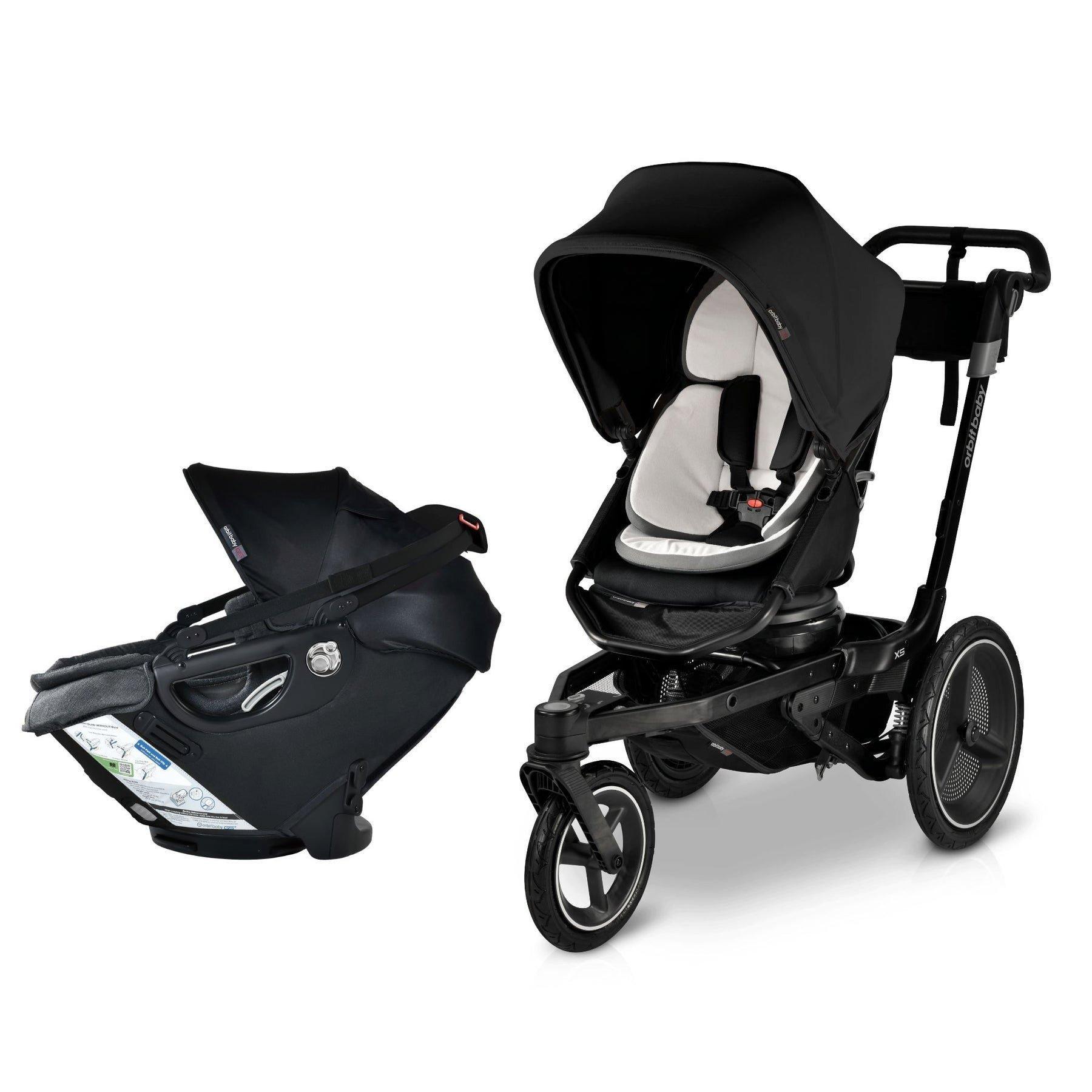 Jog & Ride Travel System: Black | Black Merino