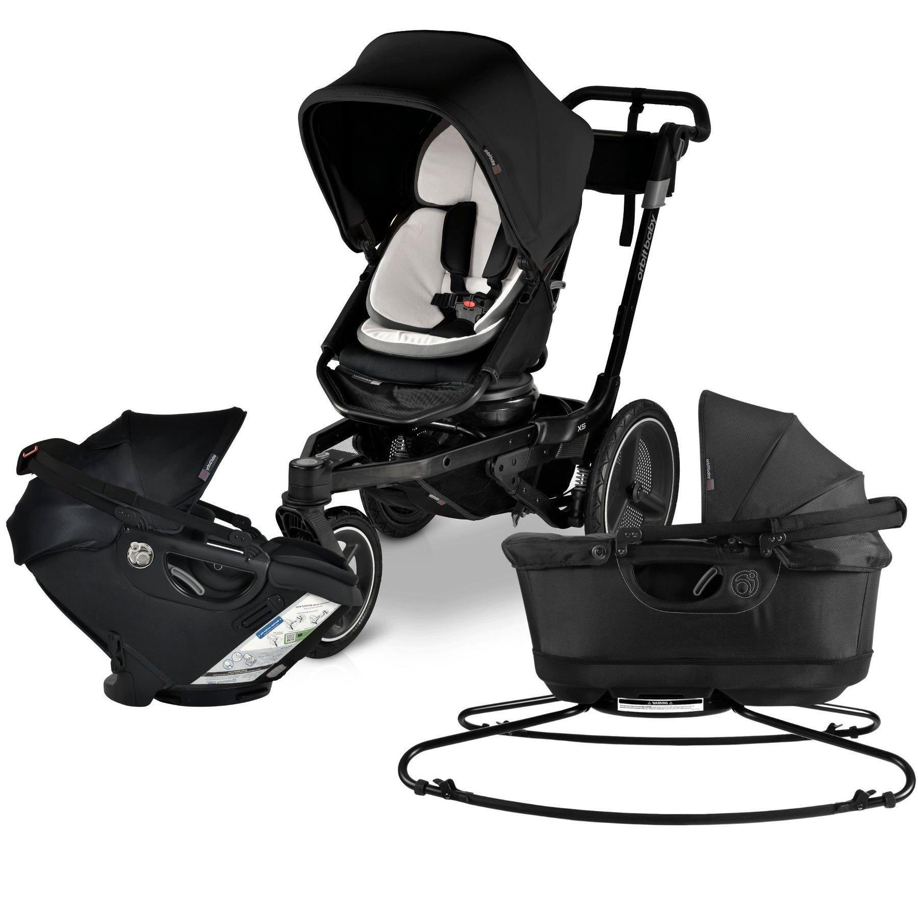 Jog, Lounge & Ride Travel System: Black | Black