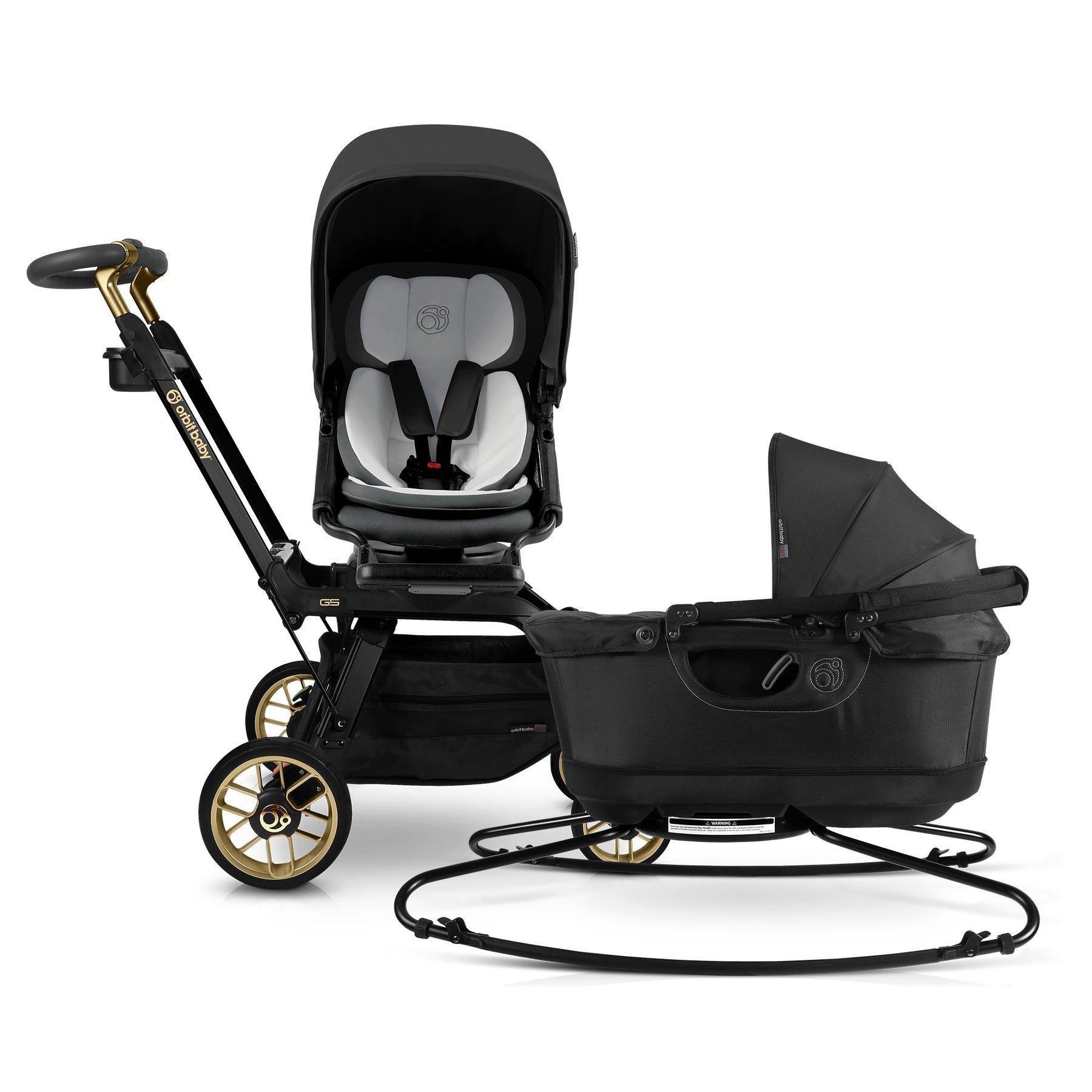 Stroll & Lounge Travel System: Black Luxe | Black
