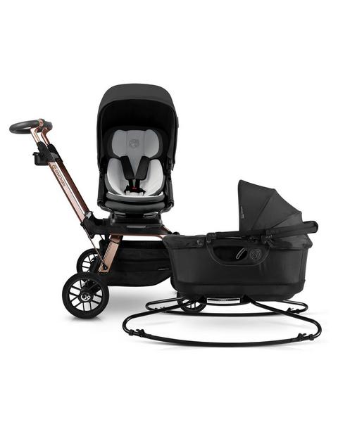 Stroll & Lounge Travel System: Rose Gold | Black
