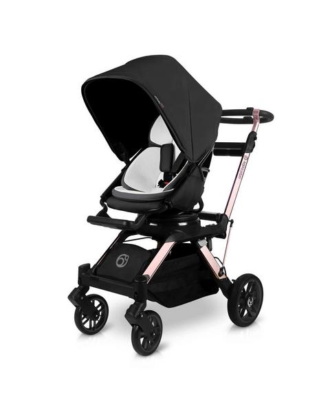 Stroll & Lounge Travel System: Rose Gold | Black