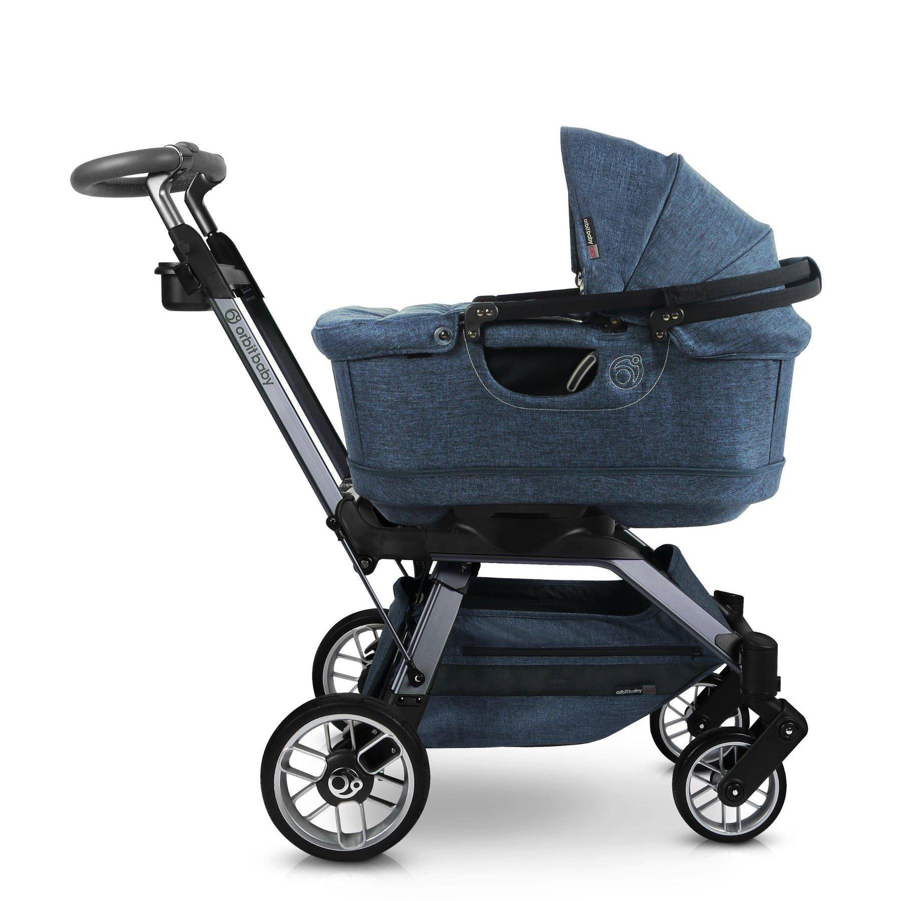 Stroll & Lounge Travel System: Titanium | Mélange Navy image number 2