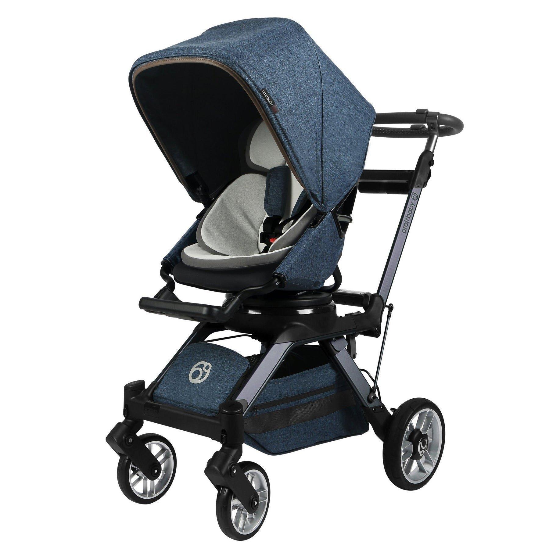 Stroll & Lounge Travel System: Titanium | Mélange Navy image number 1
