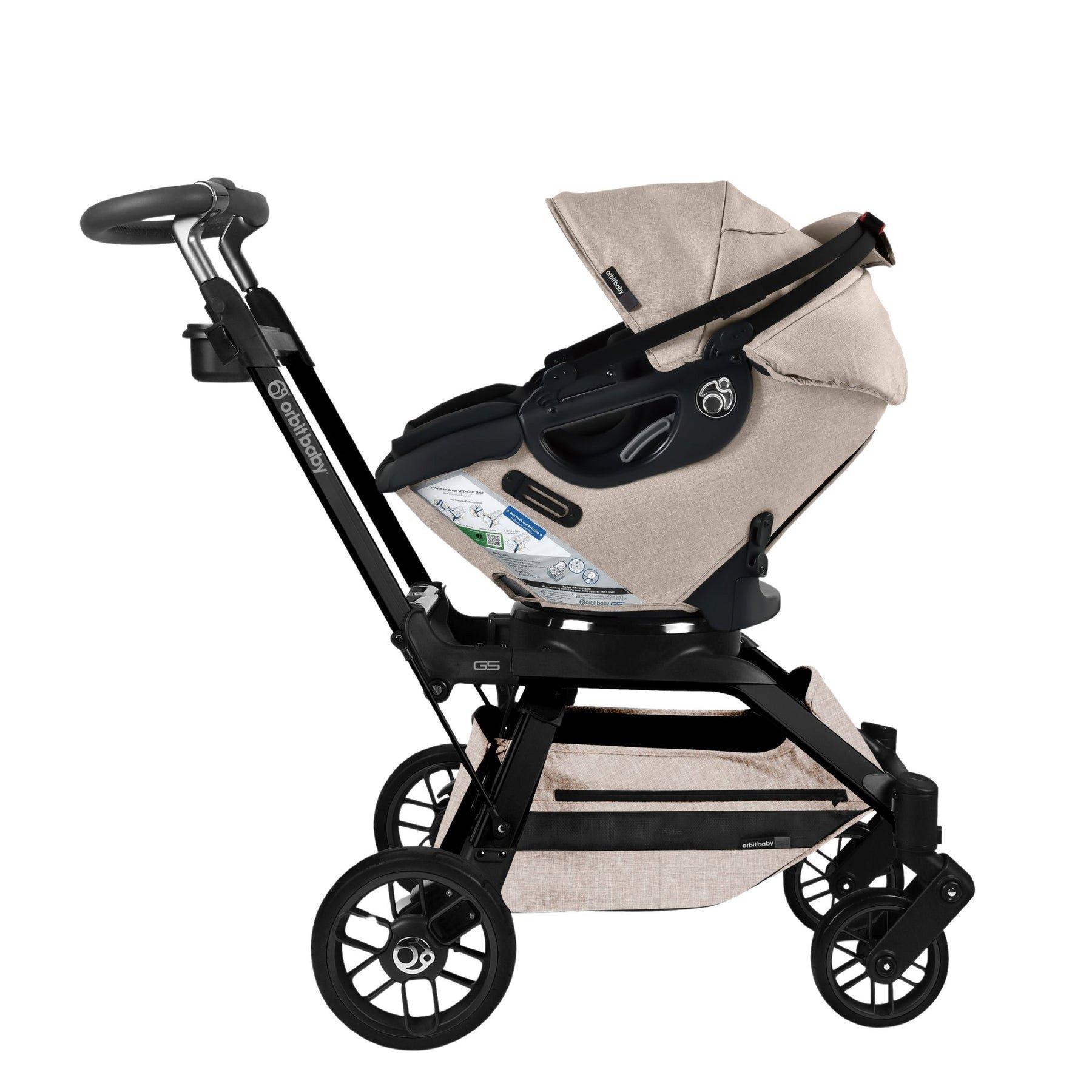 Stroll, Lounge & Ride Travel System: Black | Mélange Flax image number 2
