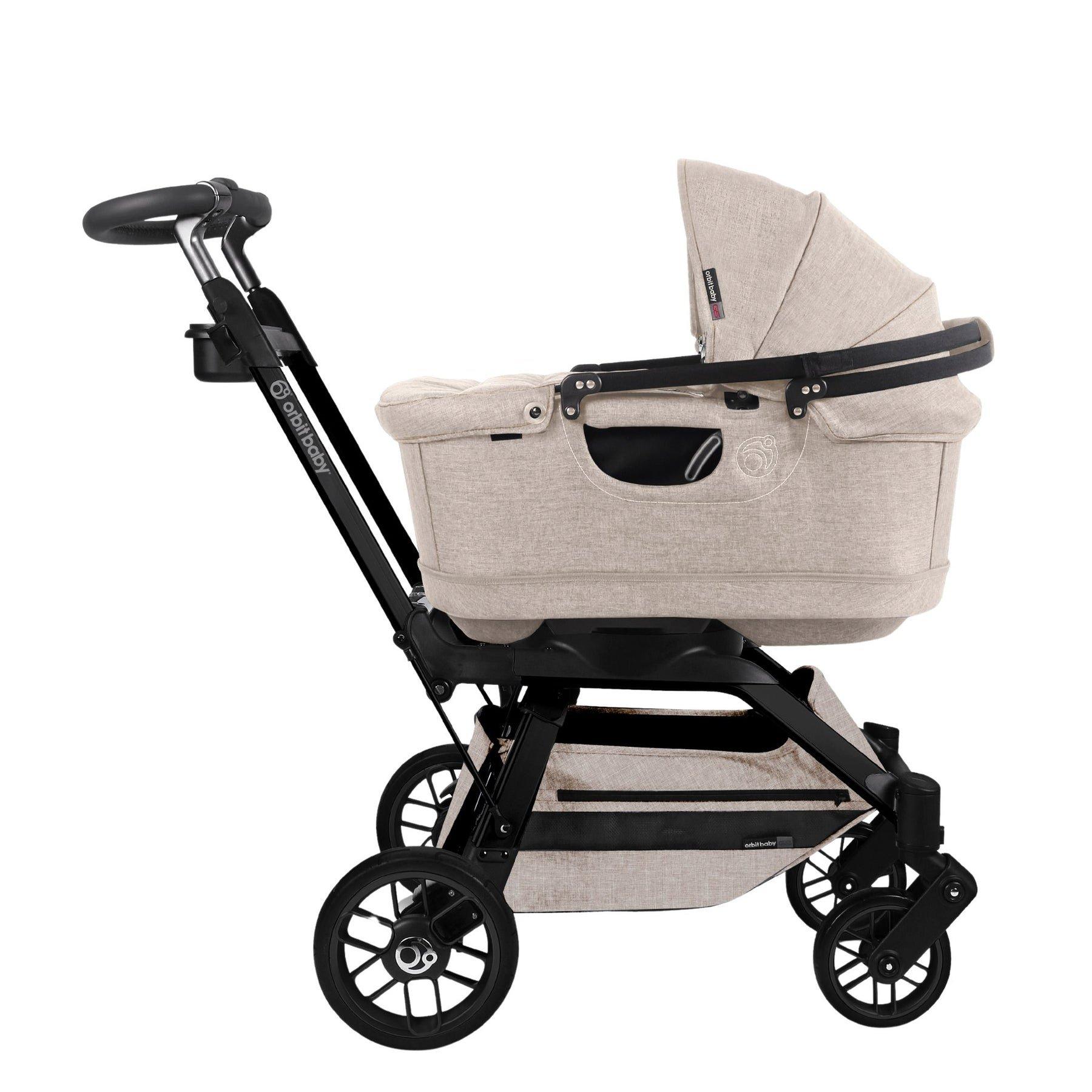 Stroll, Lounge & Ride Travel System: Black | Mélange Flax image number 3