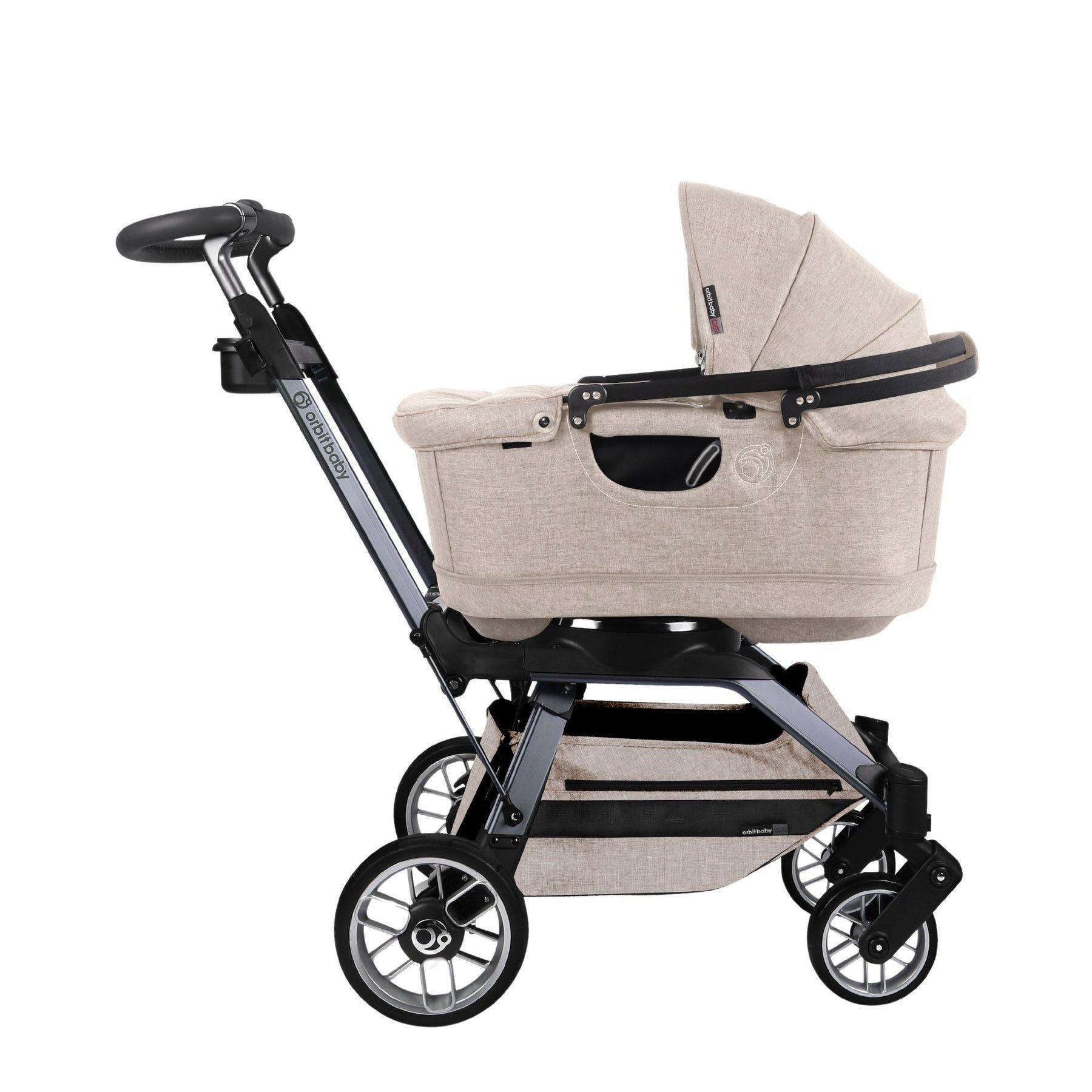Stroll & Lounge Travel System: Titanium | Mélange Flax image number 2
