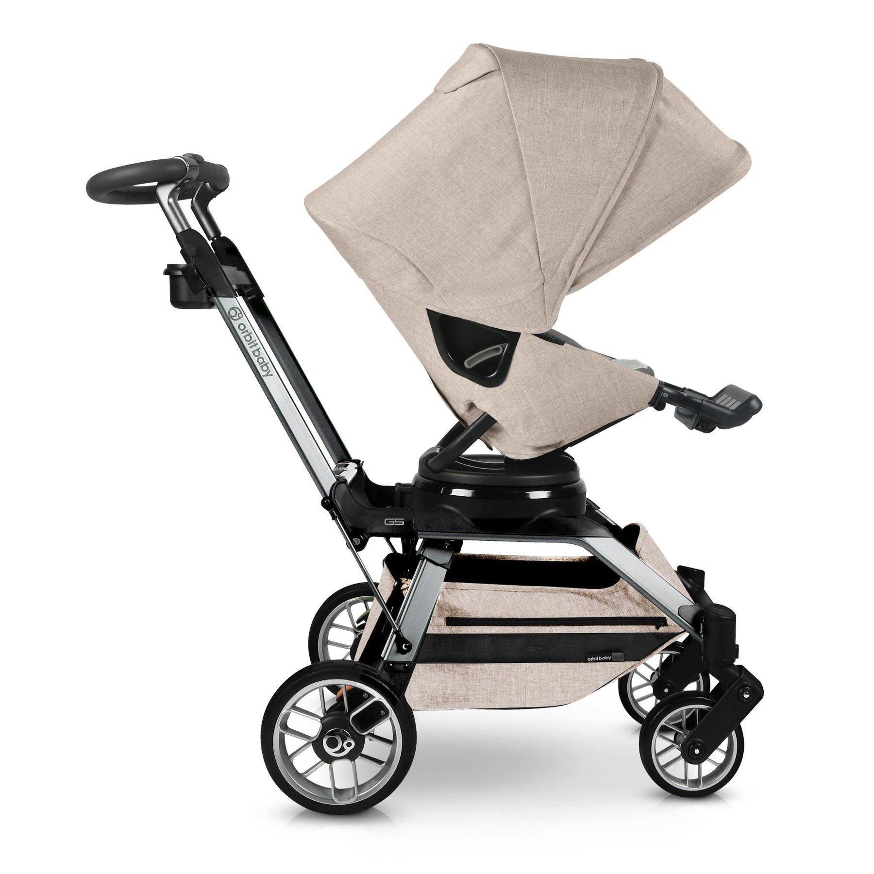 Stroll & Lounge Travel System: Titanium | Mélange Flax image number 1