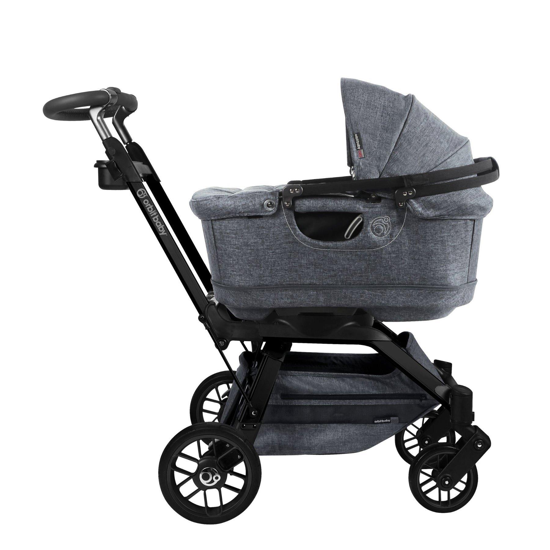 Stroll, Lounge & Ride Travel System: Black | Mélange Grey image number 3