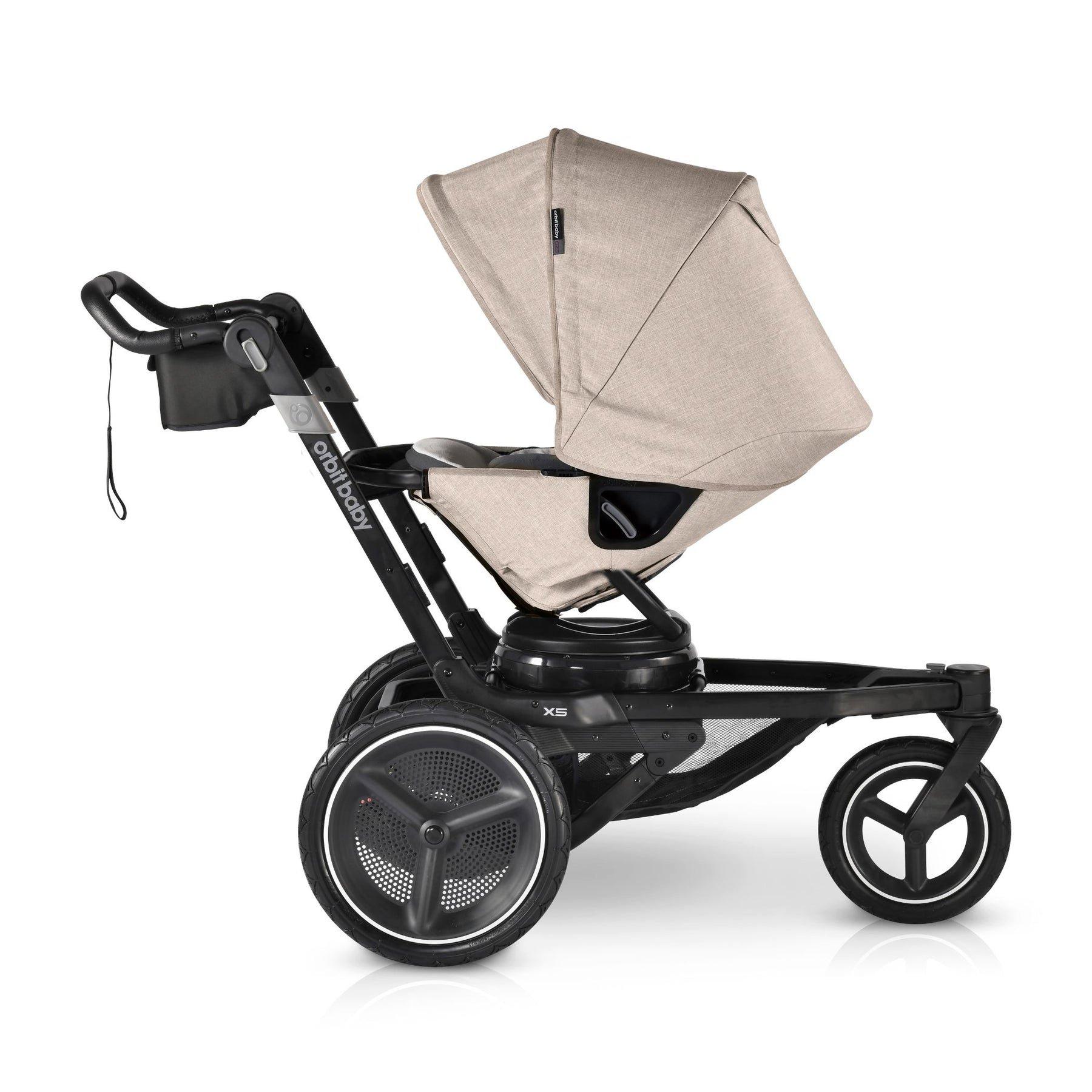 Jog & Lounge Travel System: Black | Mélange Flax image number 1