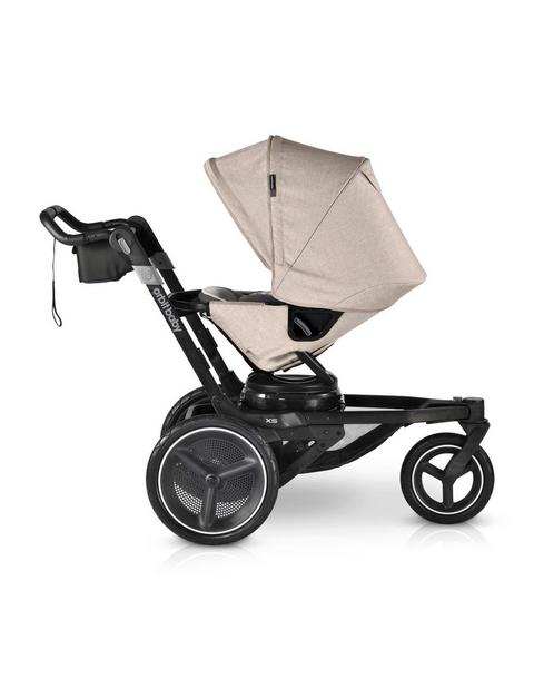 Jog & Lounge Travel System: Black | Mélange Flax