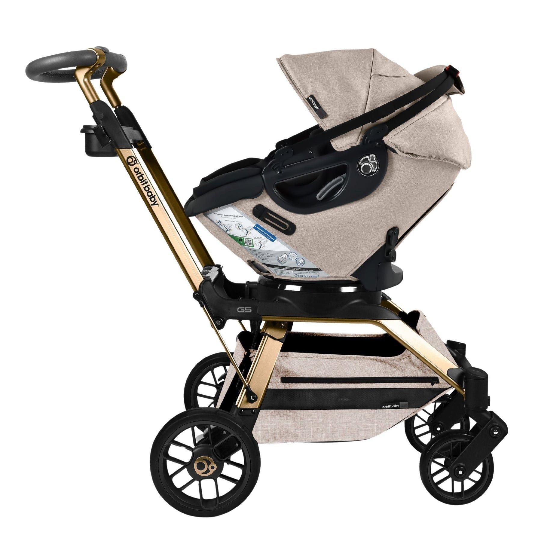 Stroll & Ride Travel System: Gold | M&eacute;lange Flax image number 2
