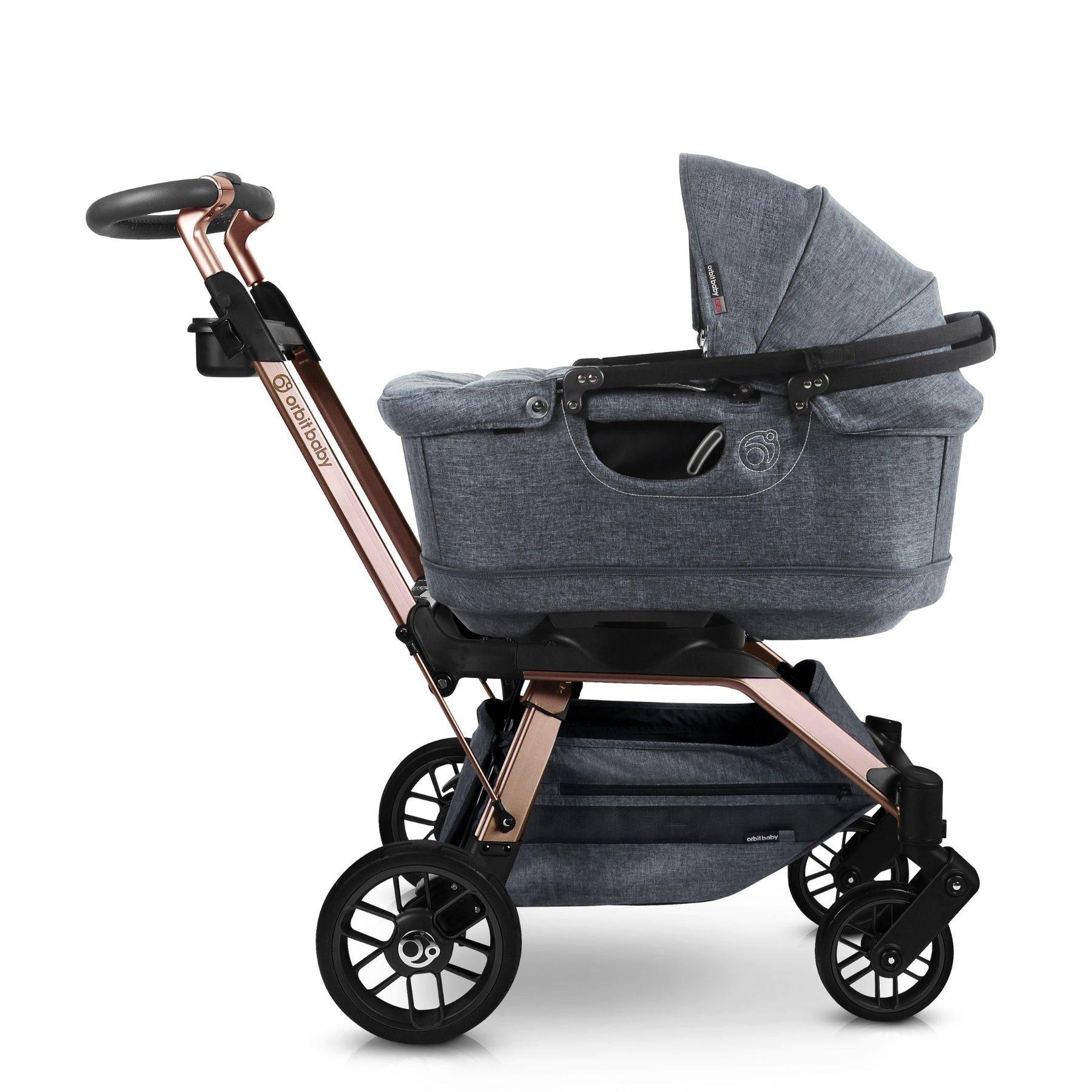 Stroll & Lounge Travel System: Rose Gold | Mélange Grey image number 2