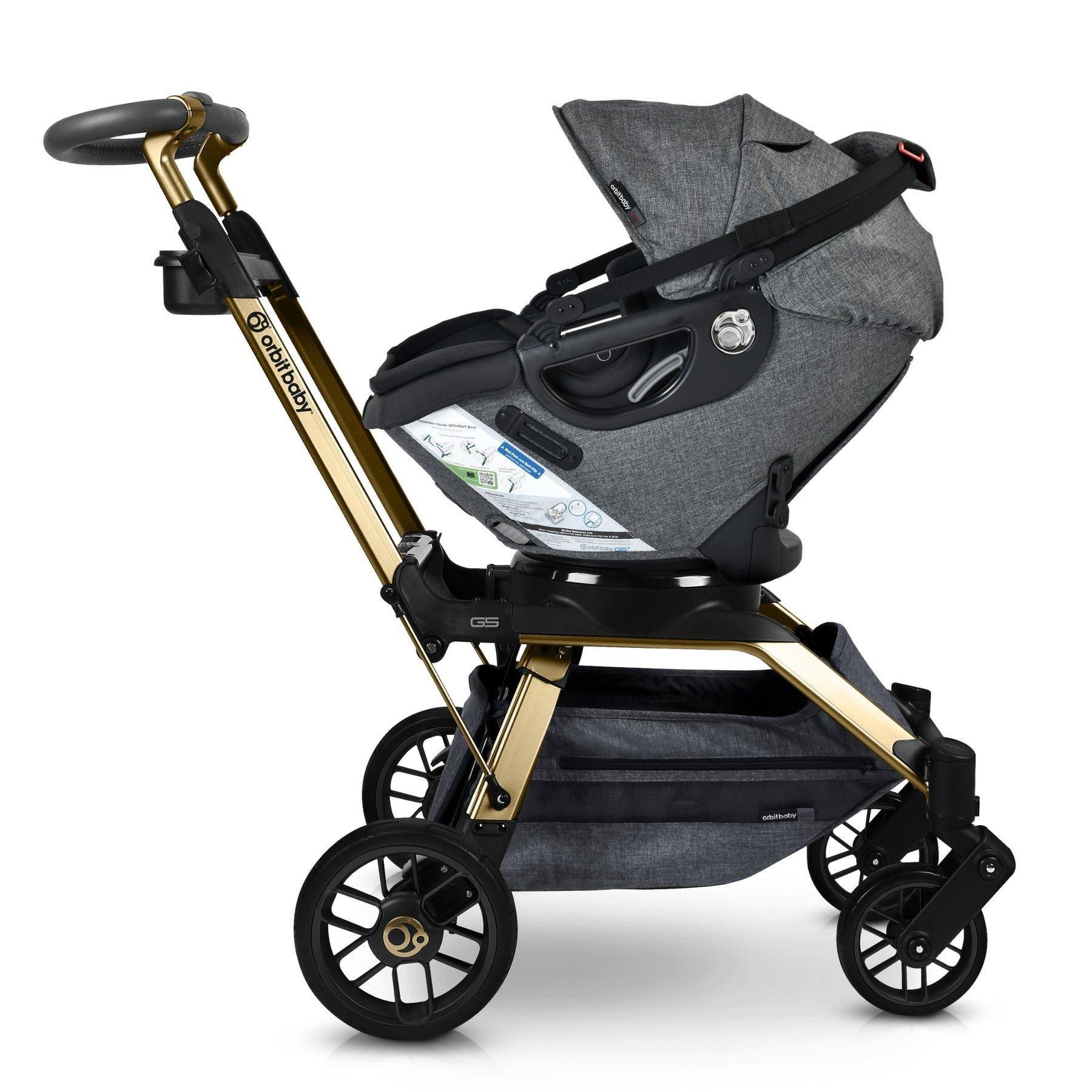 Stroll & Ride Travel System: Gold | Mélange Grey image number 2