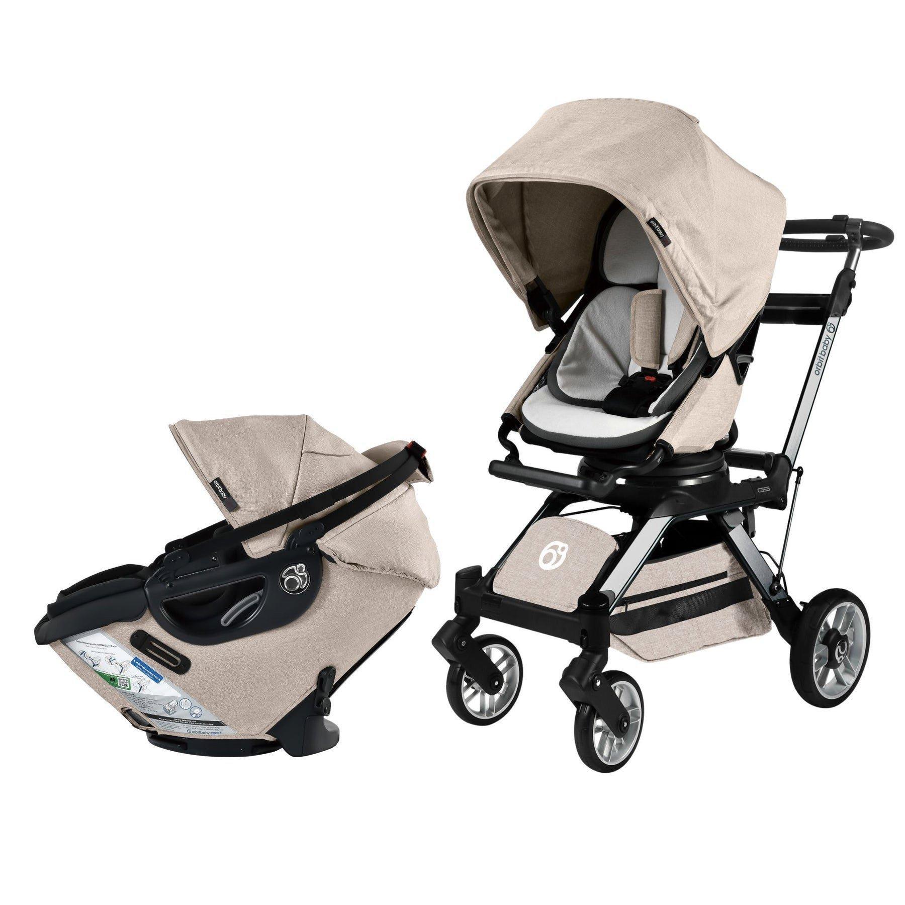 Stroll & Ride Travel System: Titanium | Mélange Flax