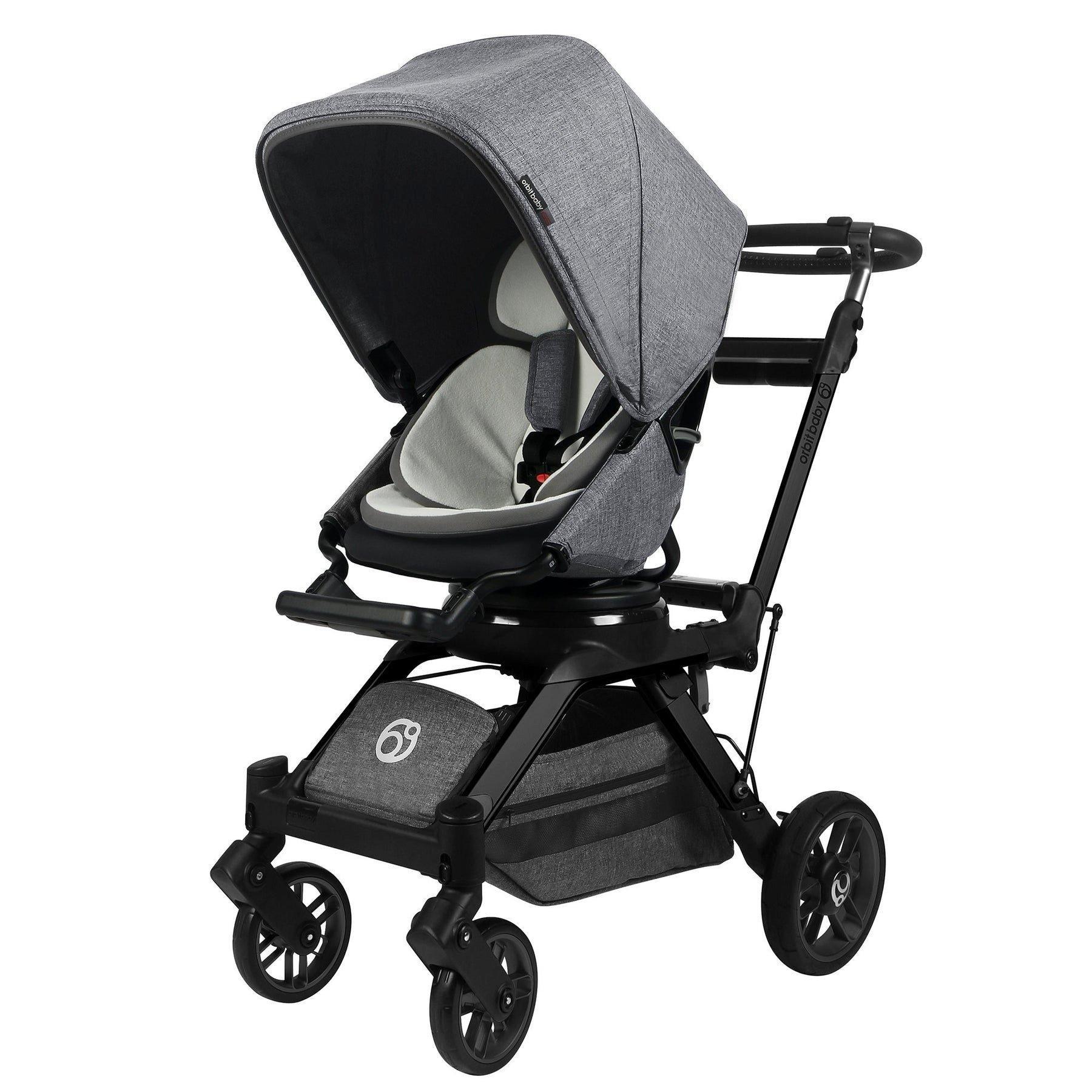 G5 Stroller: Black | Mélange Grey