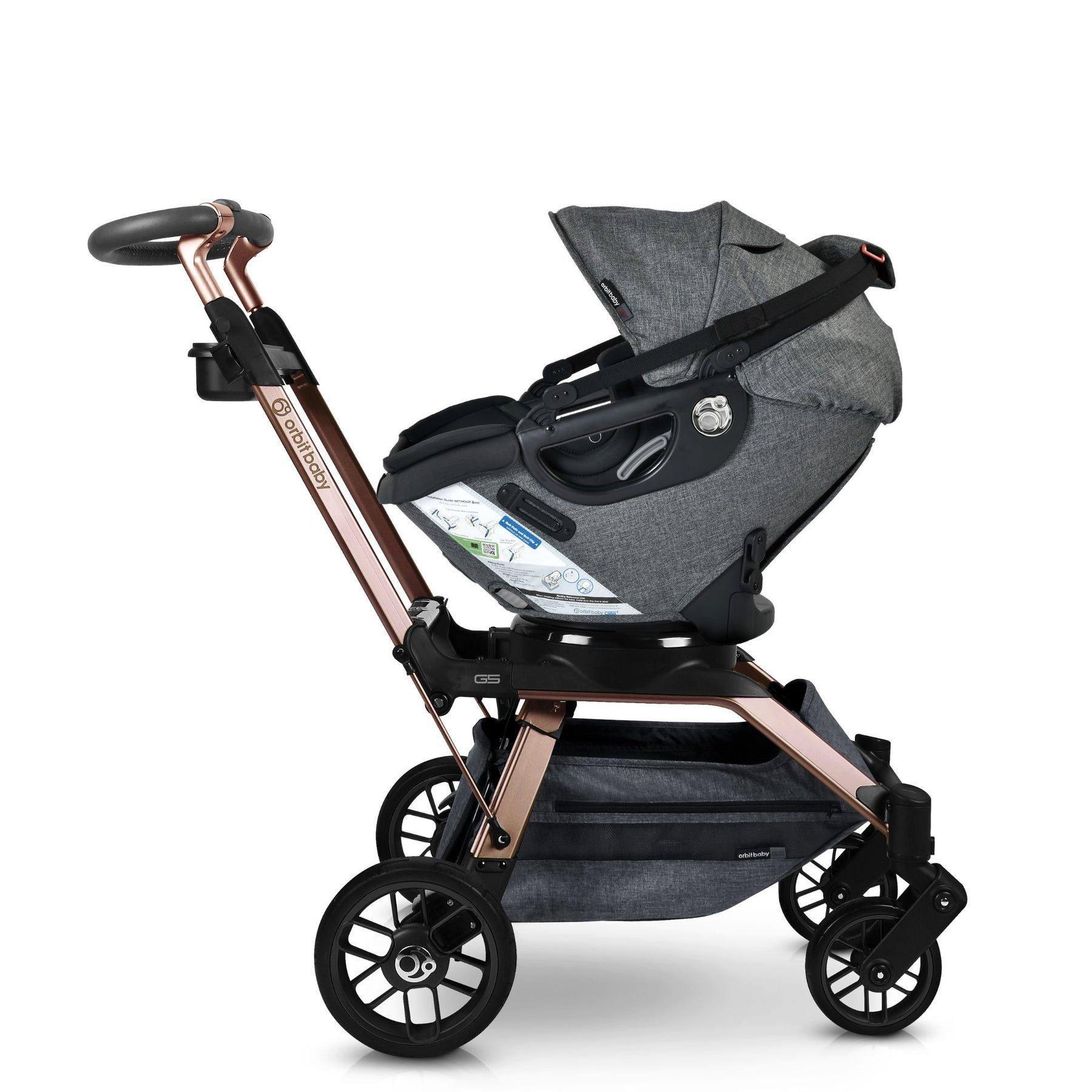 Stroll, Lounge & Ride Travel System: Rose Gold | Mélange Grey image number 2