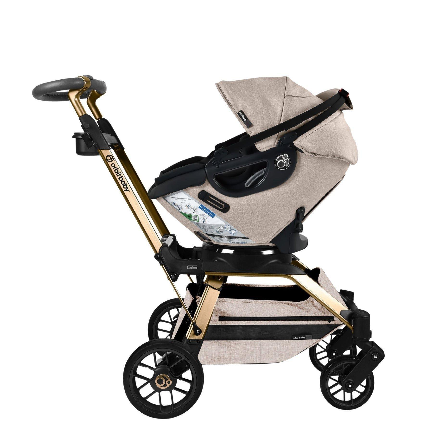 Stroll, Lounge & Ride Travel System: Gold | Mélange Flax image number 2