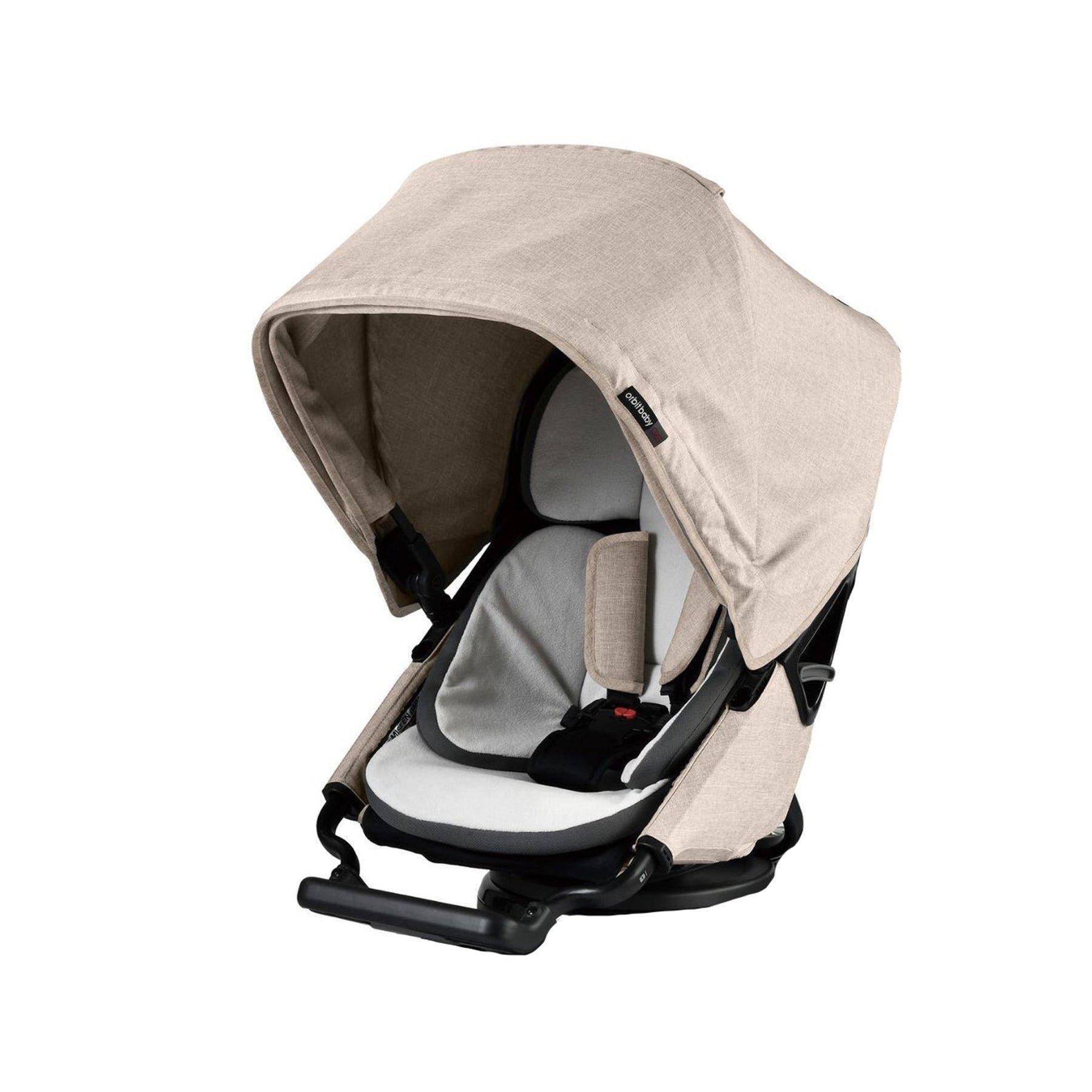 Stroller Canopy in Mélange Flax
