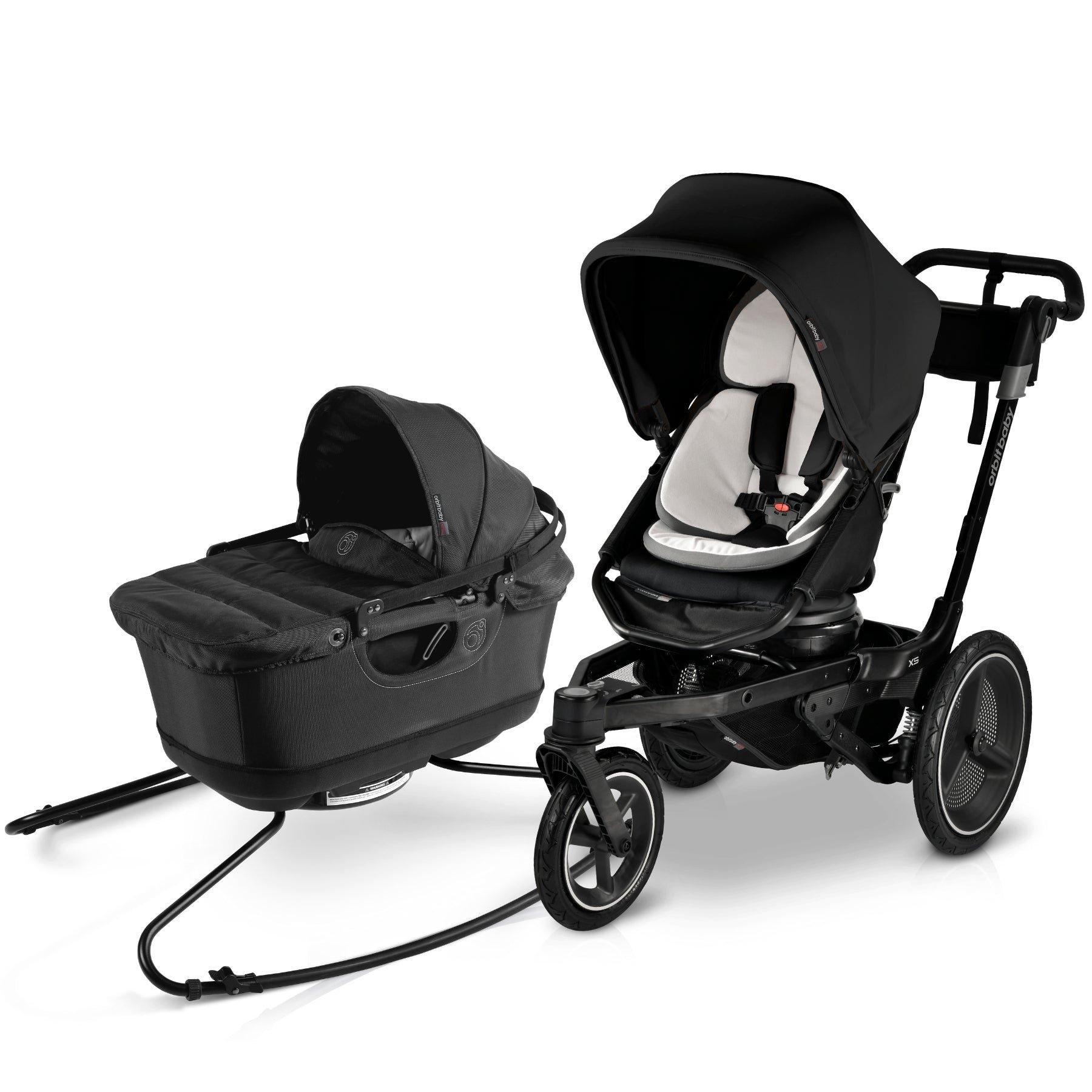 Jog & Lounge Travel System: Black | Black