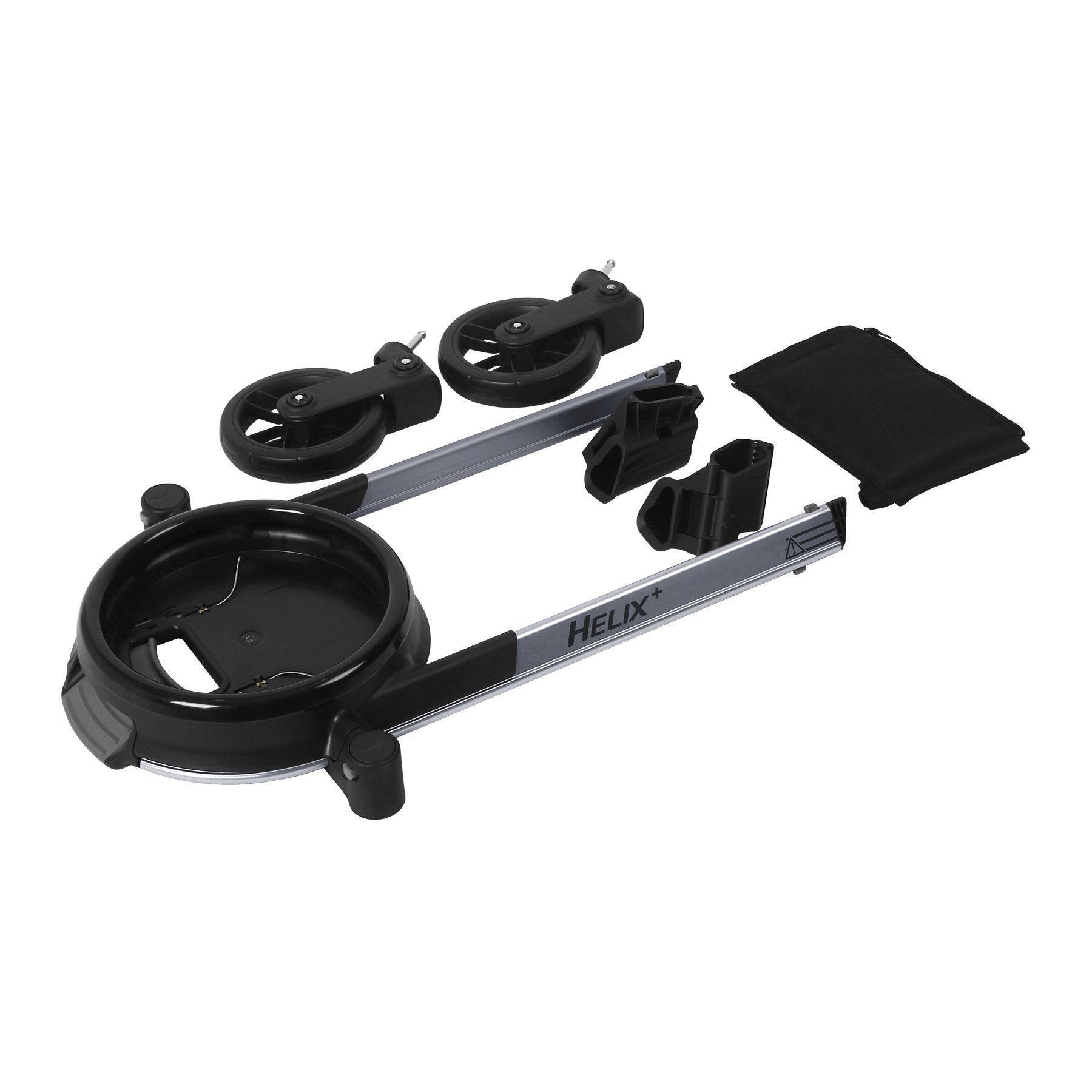 Helix+ Double Stroller Attachment: Titanium Silver image number 3