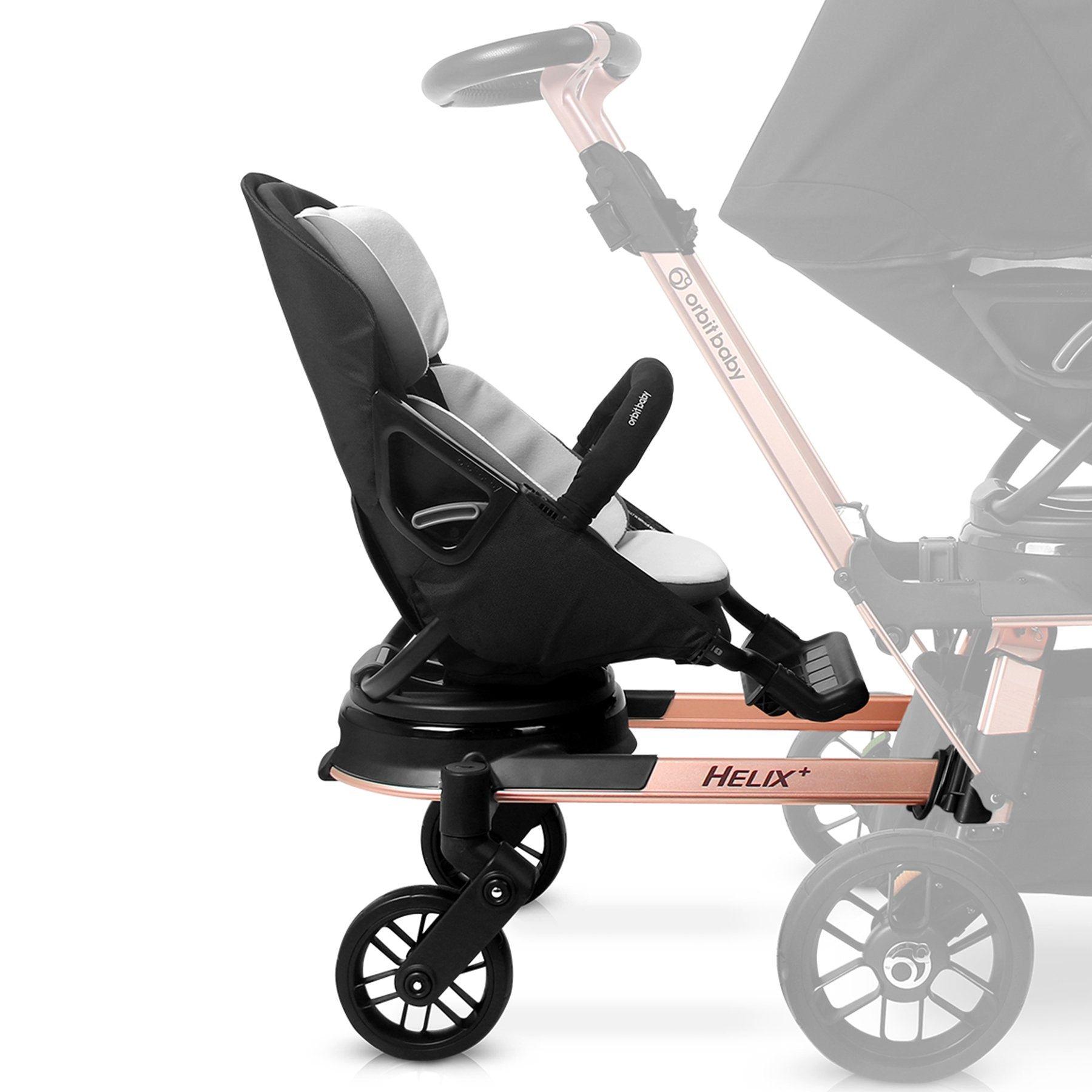Helix+ & Stroller Seat: Rose Gold | Black