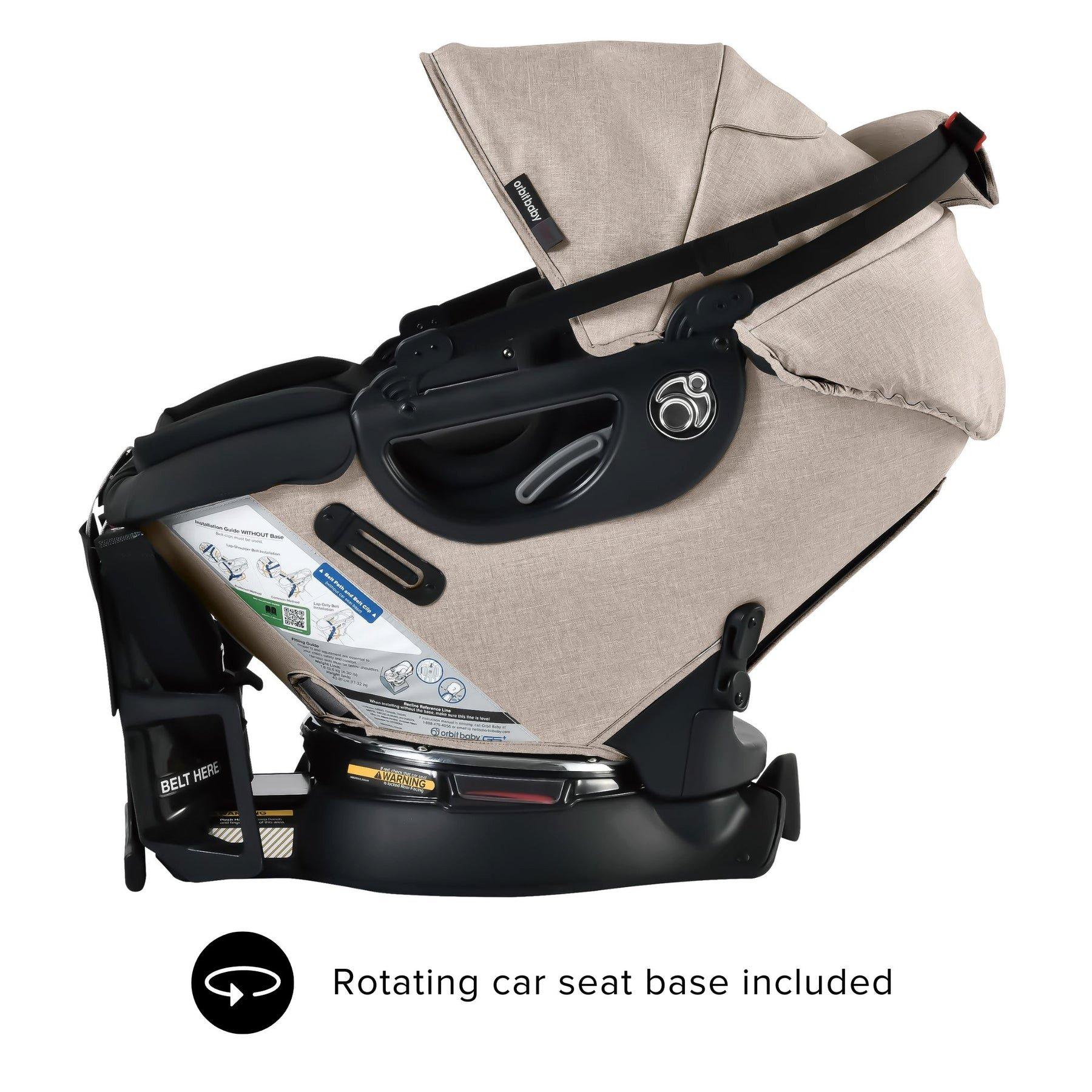Jog, Lounge & Ride Travel System: Black | Mélange Flax image number 1