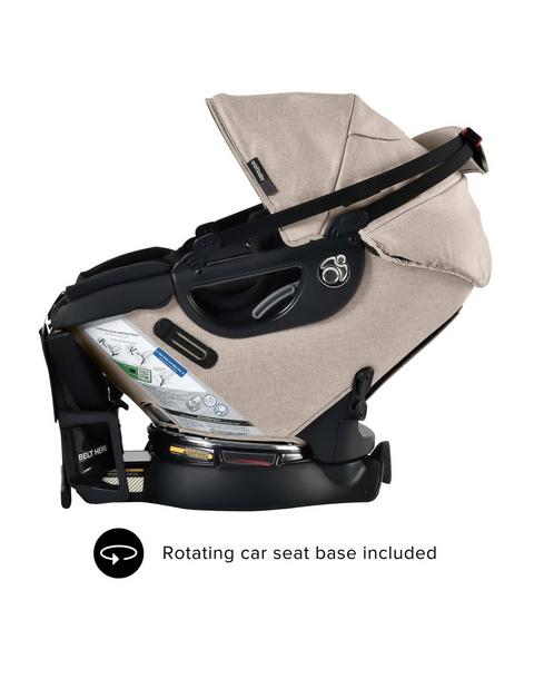 Jog, Lounge & Ride Travel System: Black | Mélange Flax