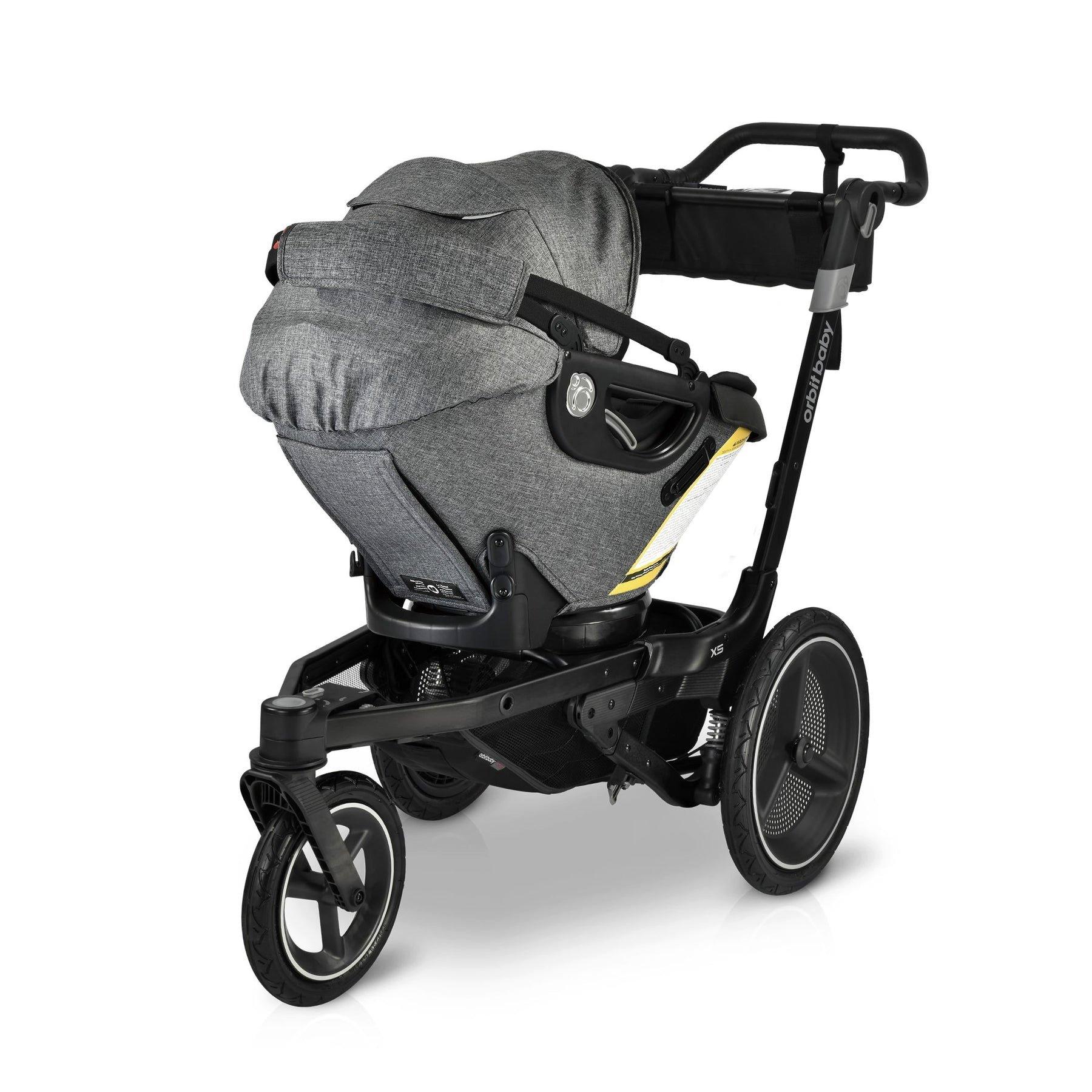 Jog, Lounge & Ride Travel System: Black | Mélange Grey image number 3
