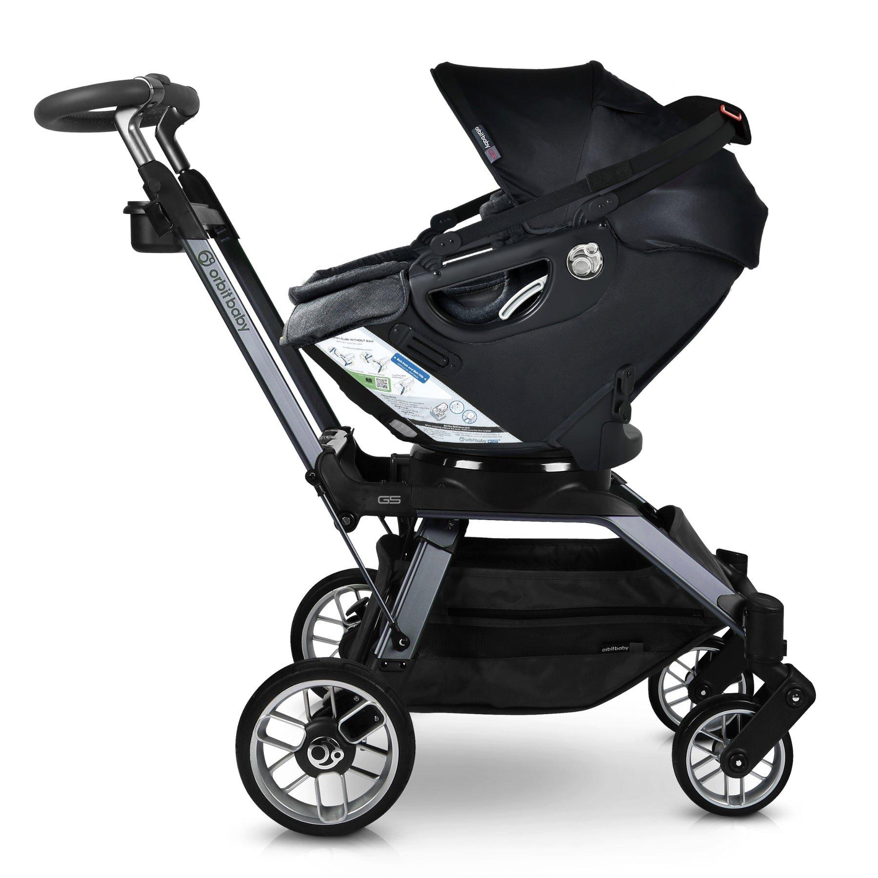 Stroll & Ride Travel System: Titanium | Black Merino image number 2